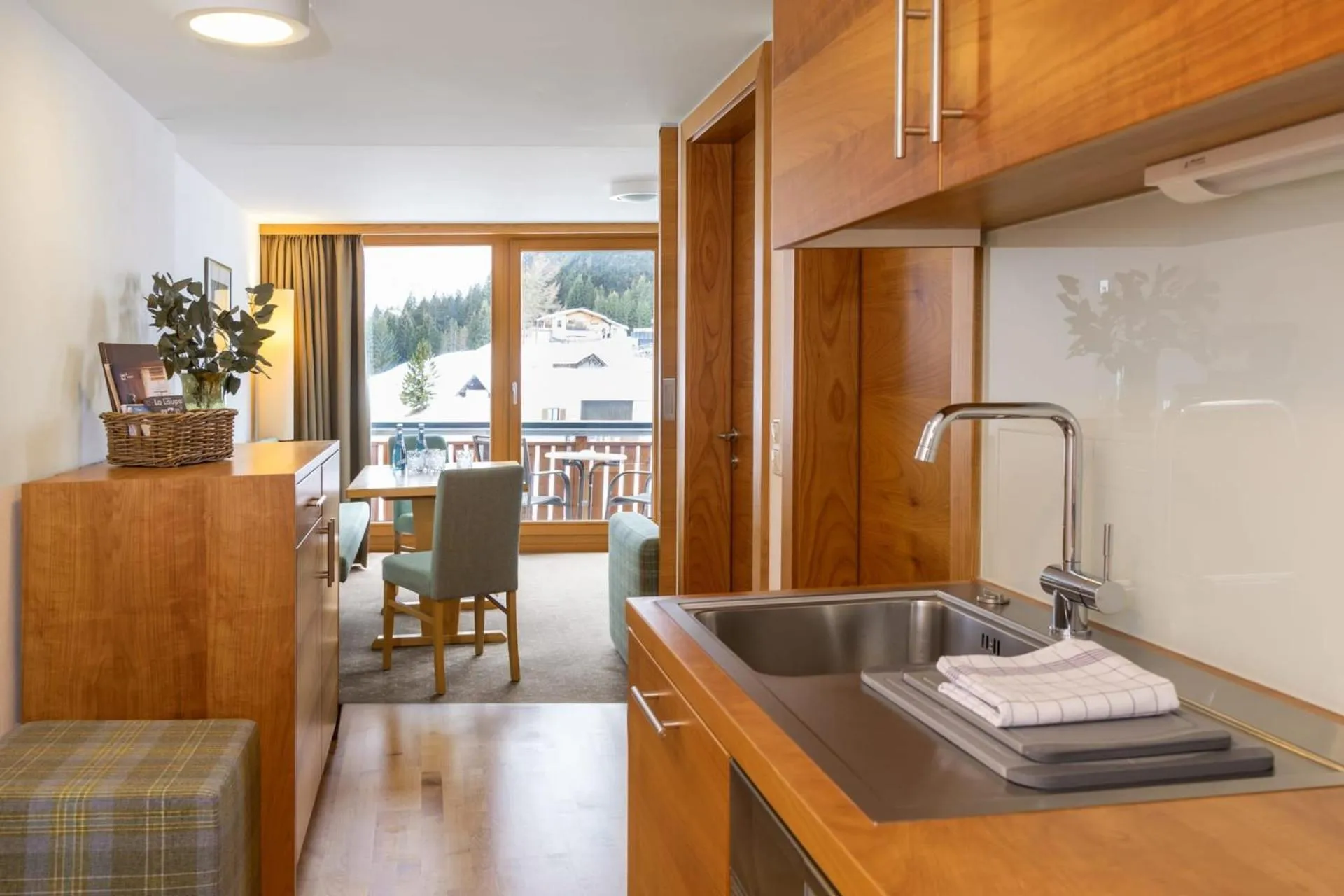 Kitchen or kitchenette in Hotel Schranz - Ski In & Ski Out