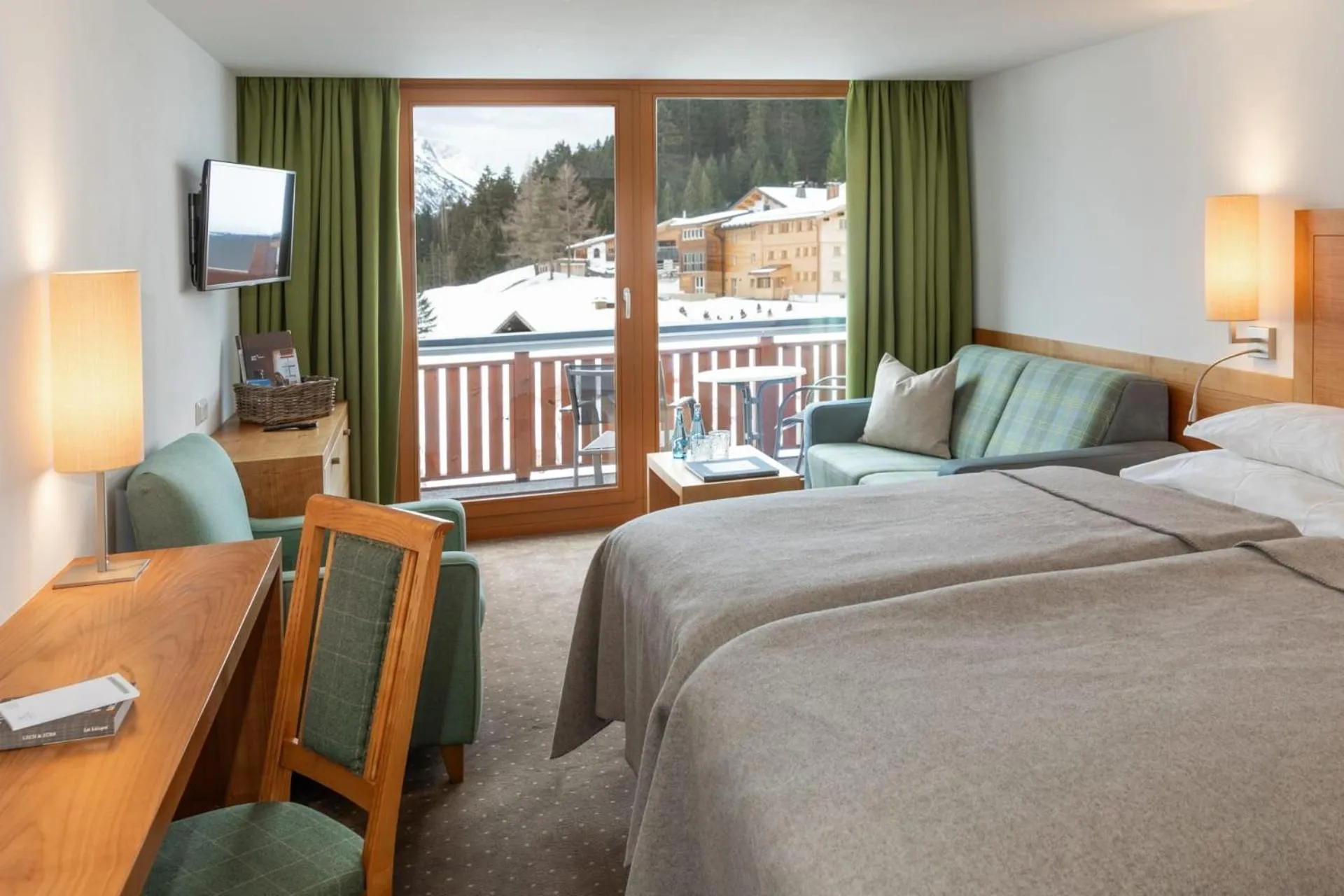 Bedroom, Bed in Hotel Schranz - Ski In & Ski Out
