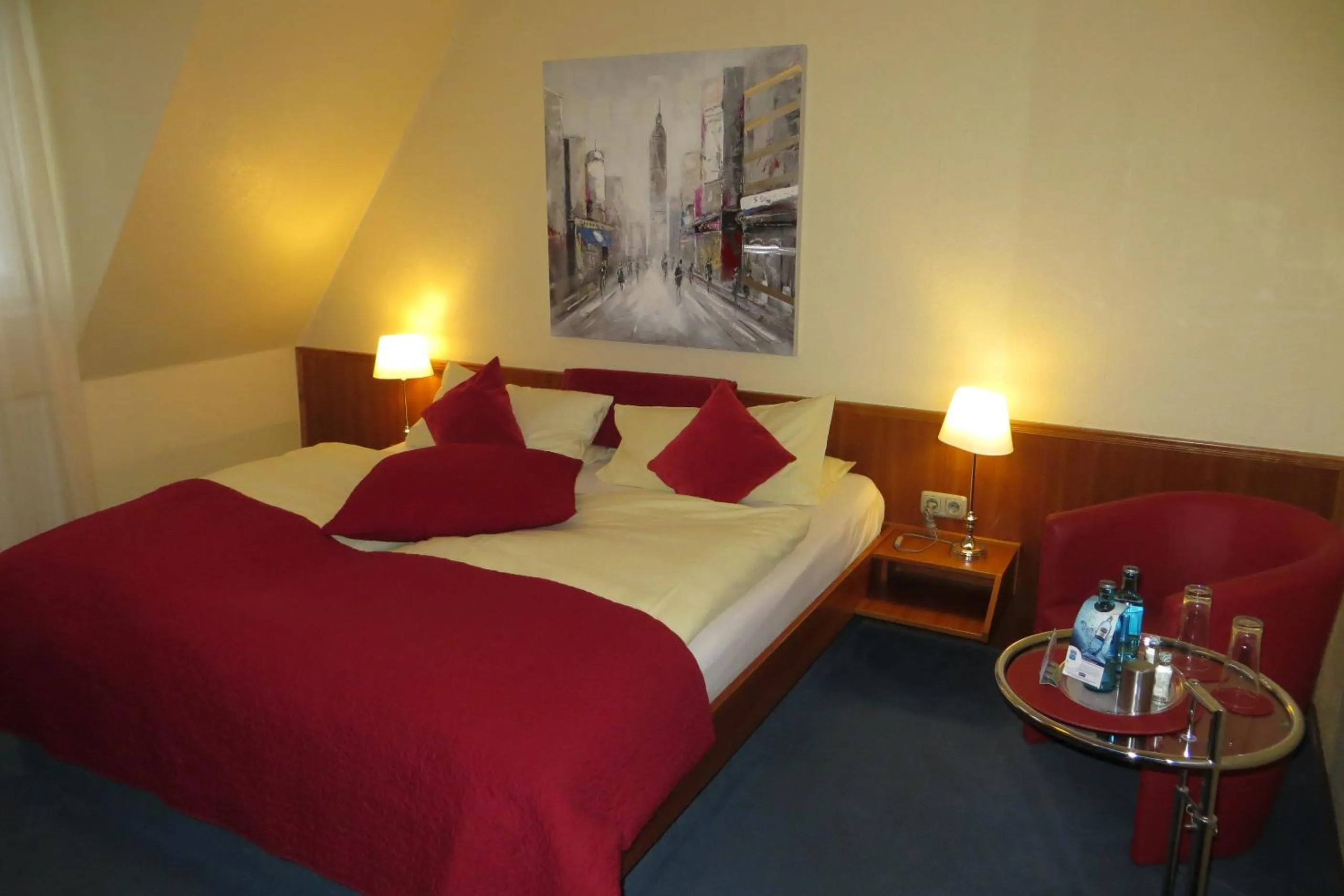 Bed in Burghotel Münzenberg