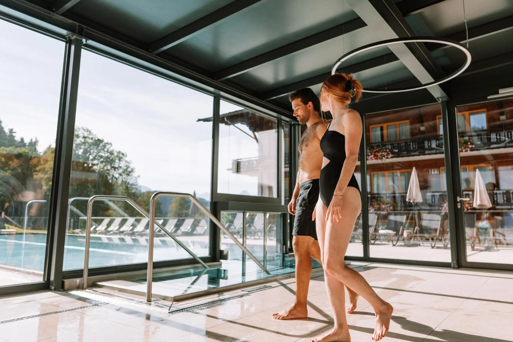 Swimming pool in Hotel Sperlhof