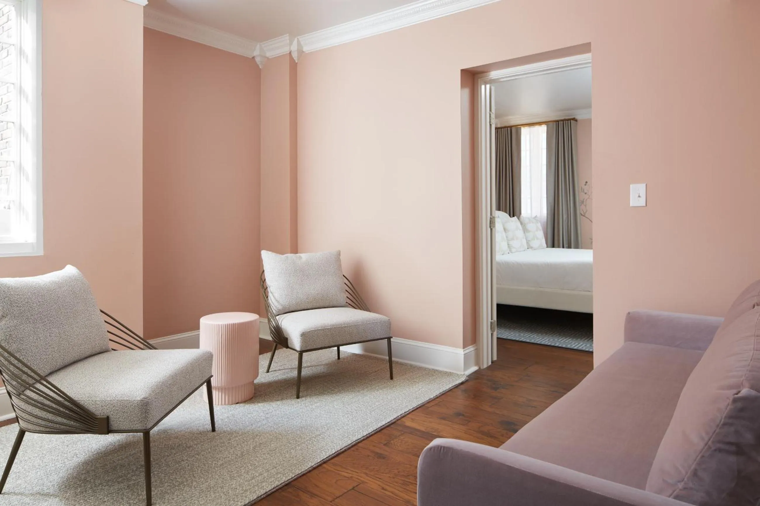 Living room in The Franklin on Rittenhouse, A Boutique Hotel