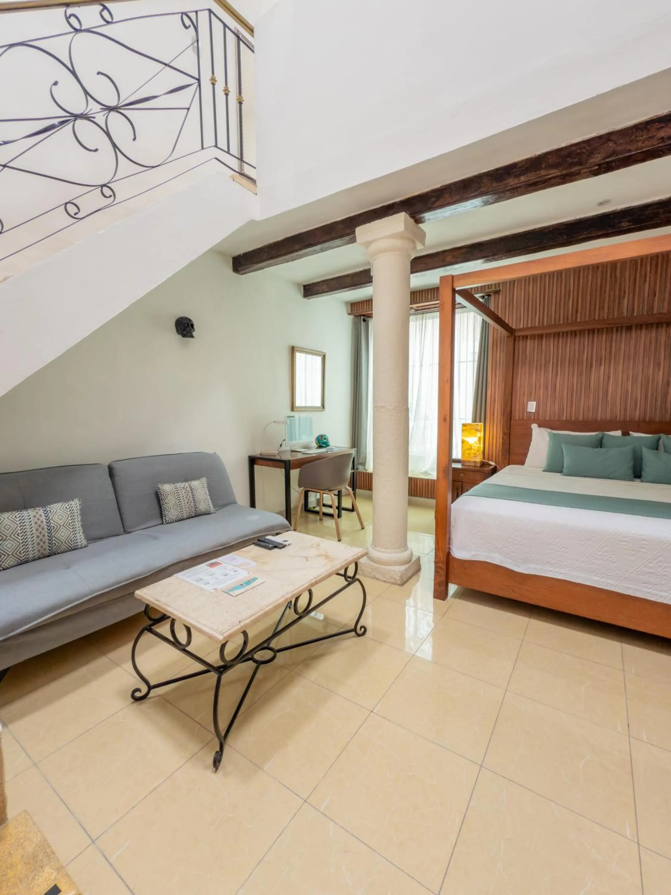 Bed in Viva Merida Hotel Boutique