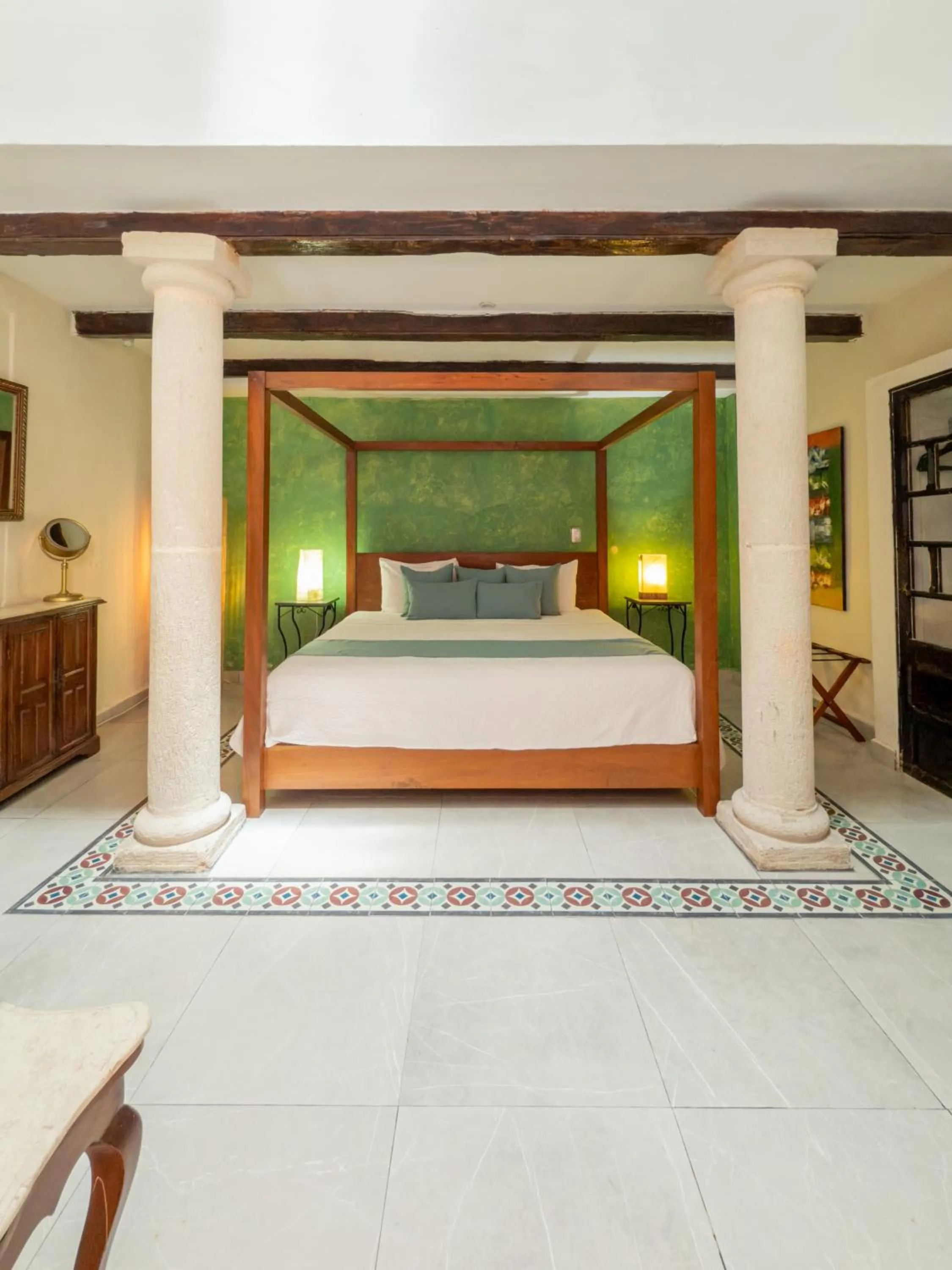 Bed in Viva Merida Hotel Boutique