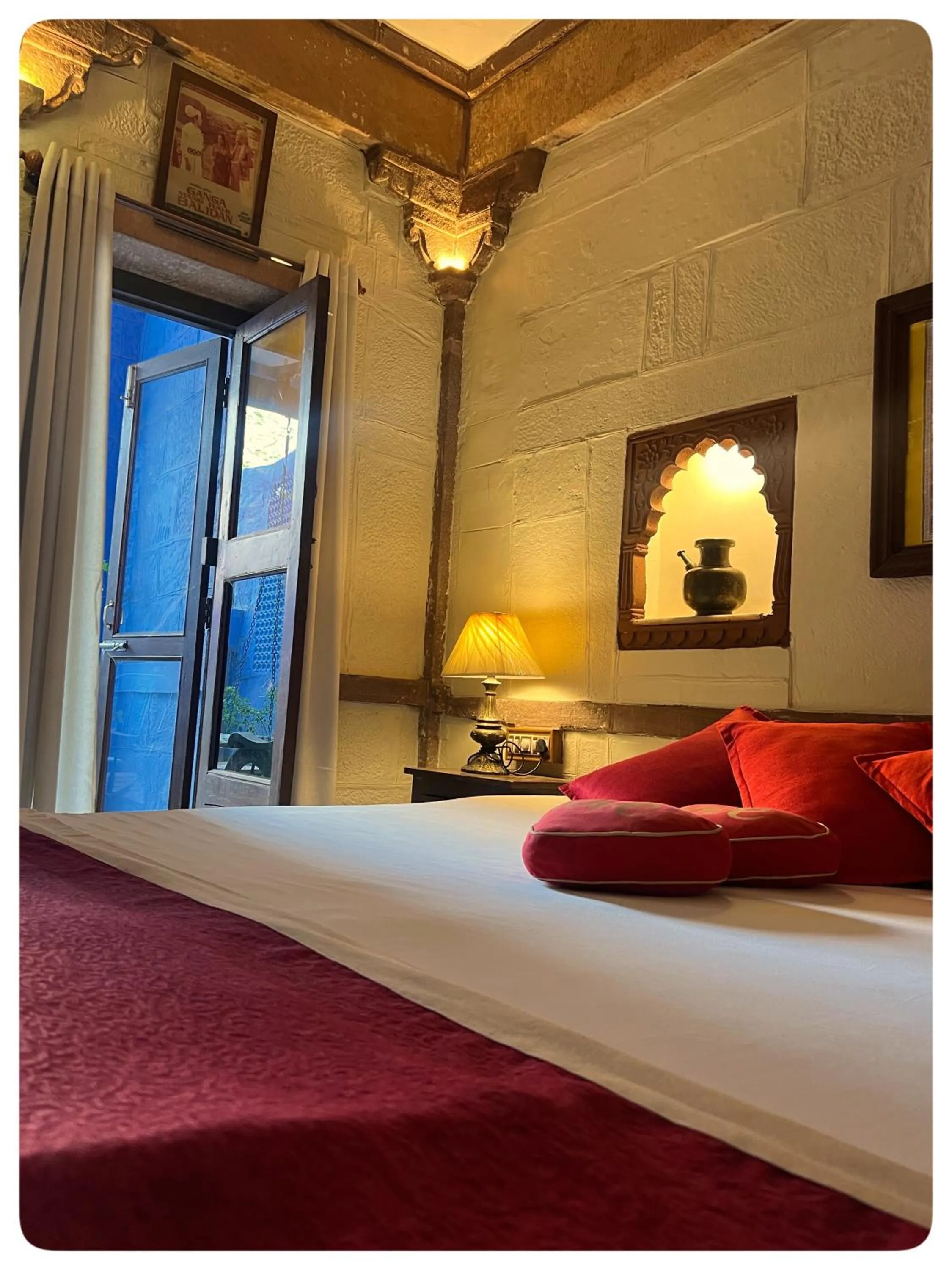 Bed in Raj Mandir Boutique Home Stay