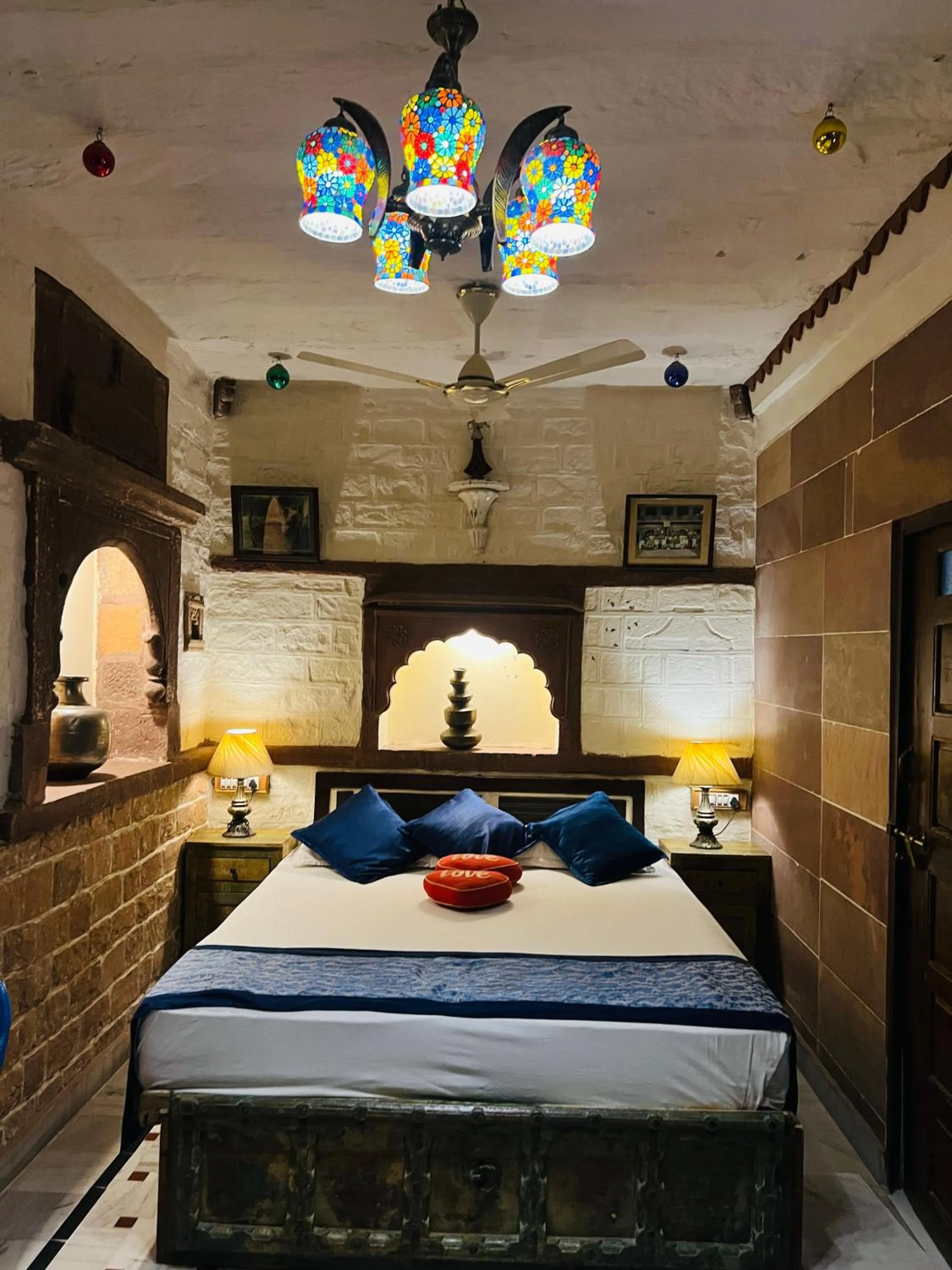 Bed in Raj Mandir Boutique Home Stay