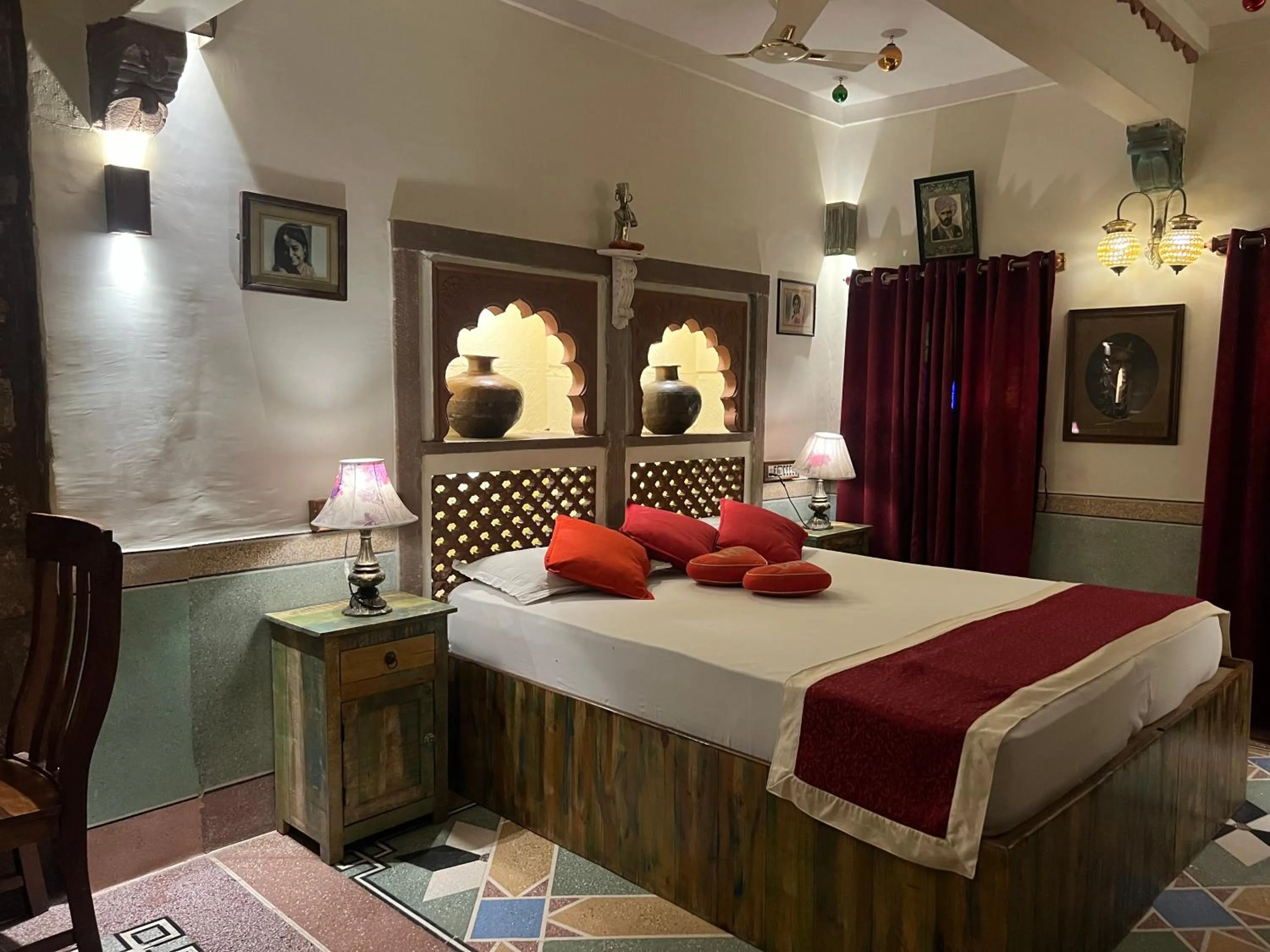 Bed in Raj Mandir Boutique Home Stay