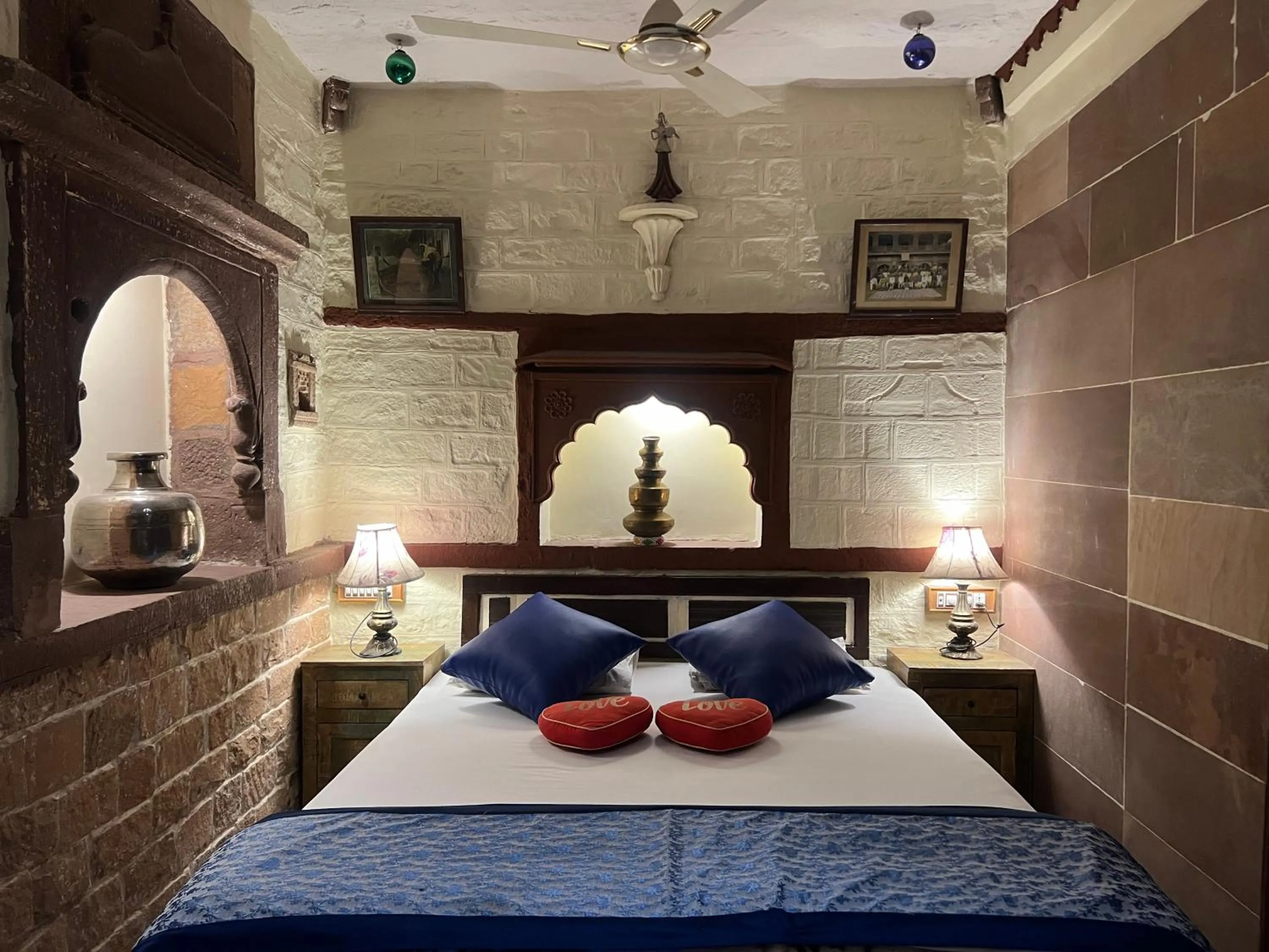 Bed in Raj Mandir Boutique Home Stay