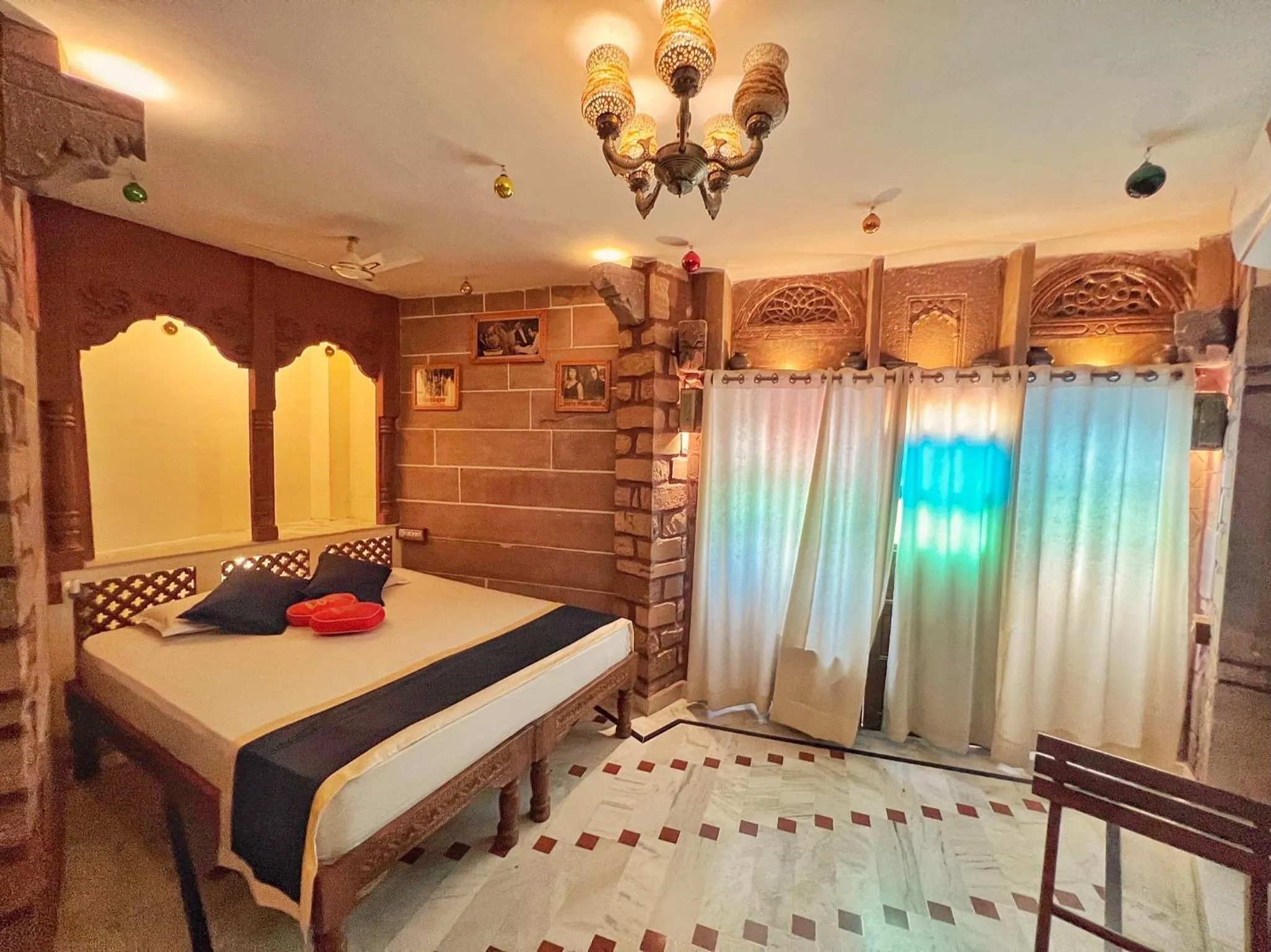 Bed in Raj Mandir Boutique Home Stay
