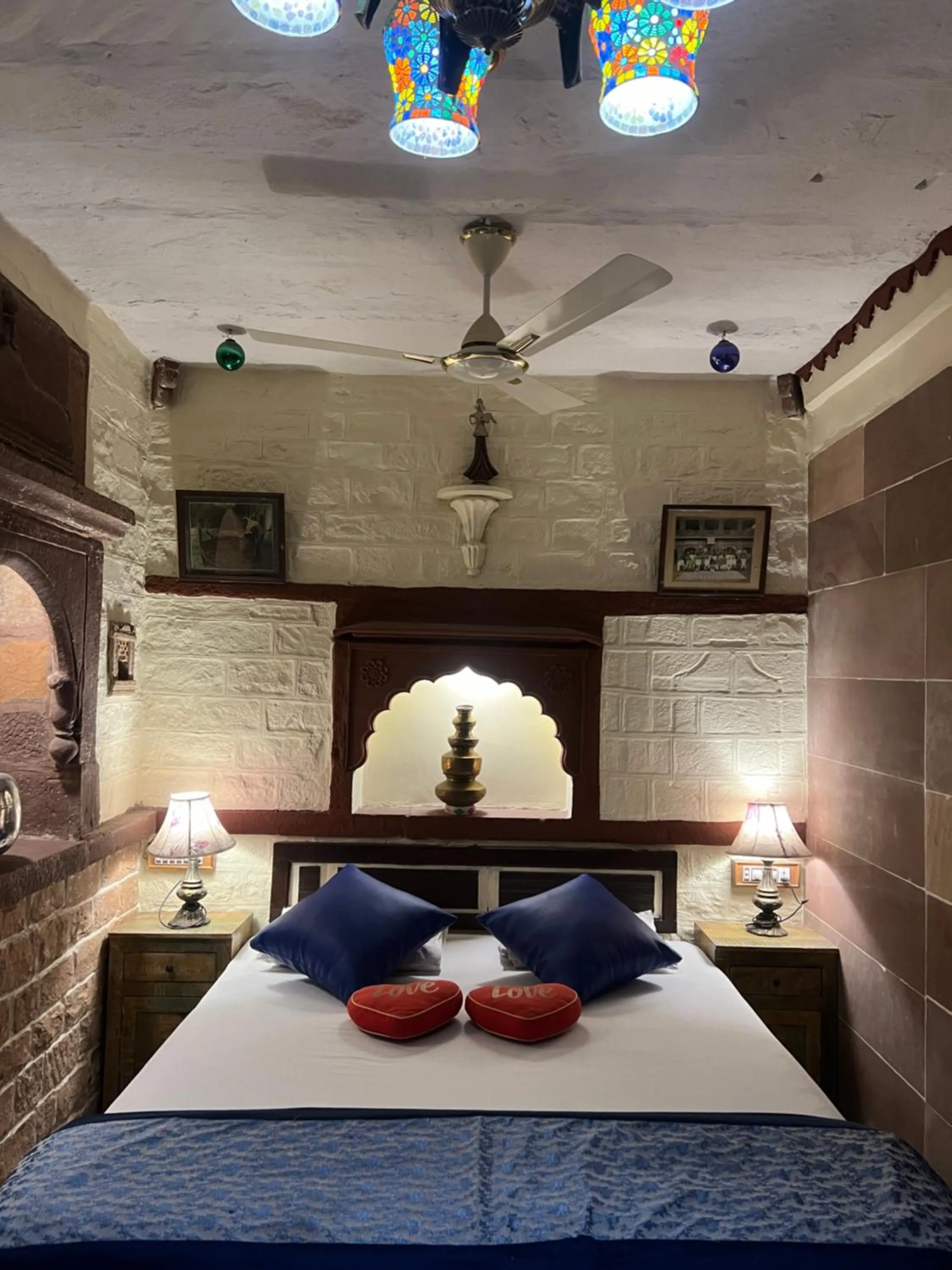 Bed in Raj Mandir Boutique Home Stay