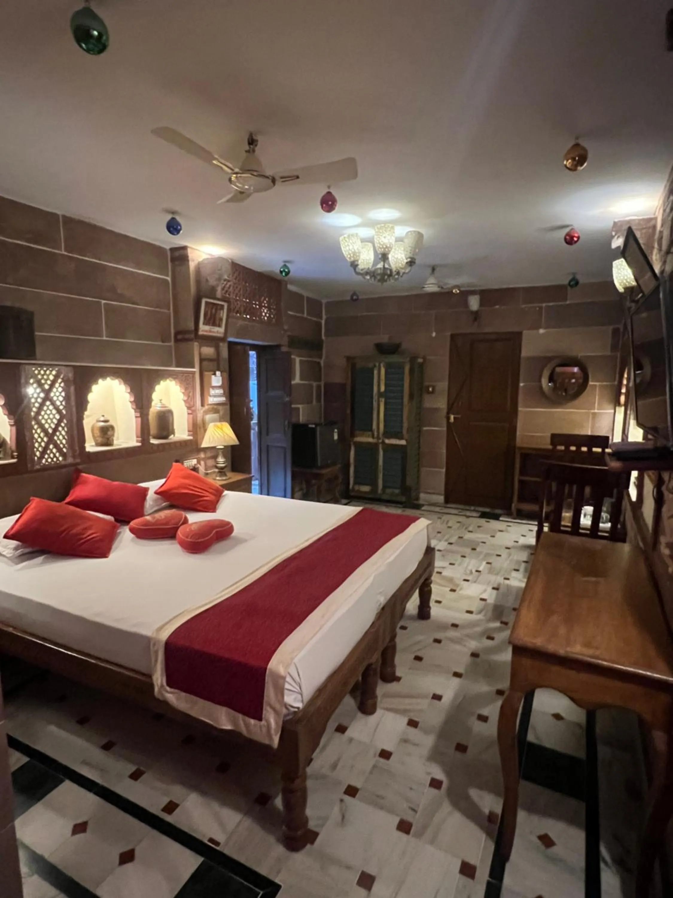 Bed in Raj Mandir Boutique Home Stay