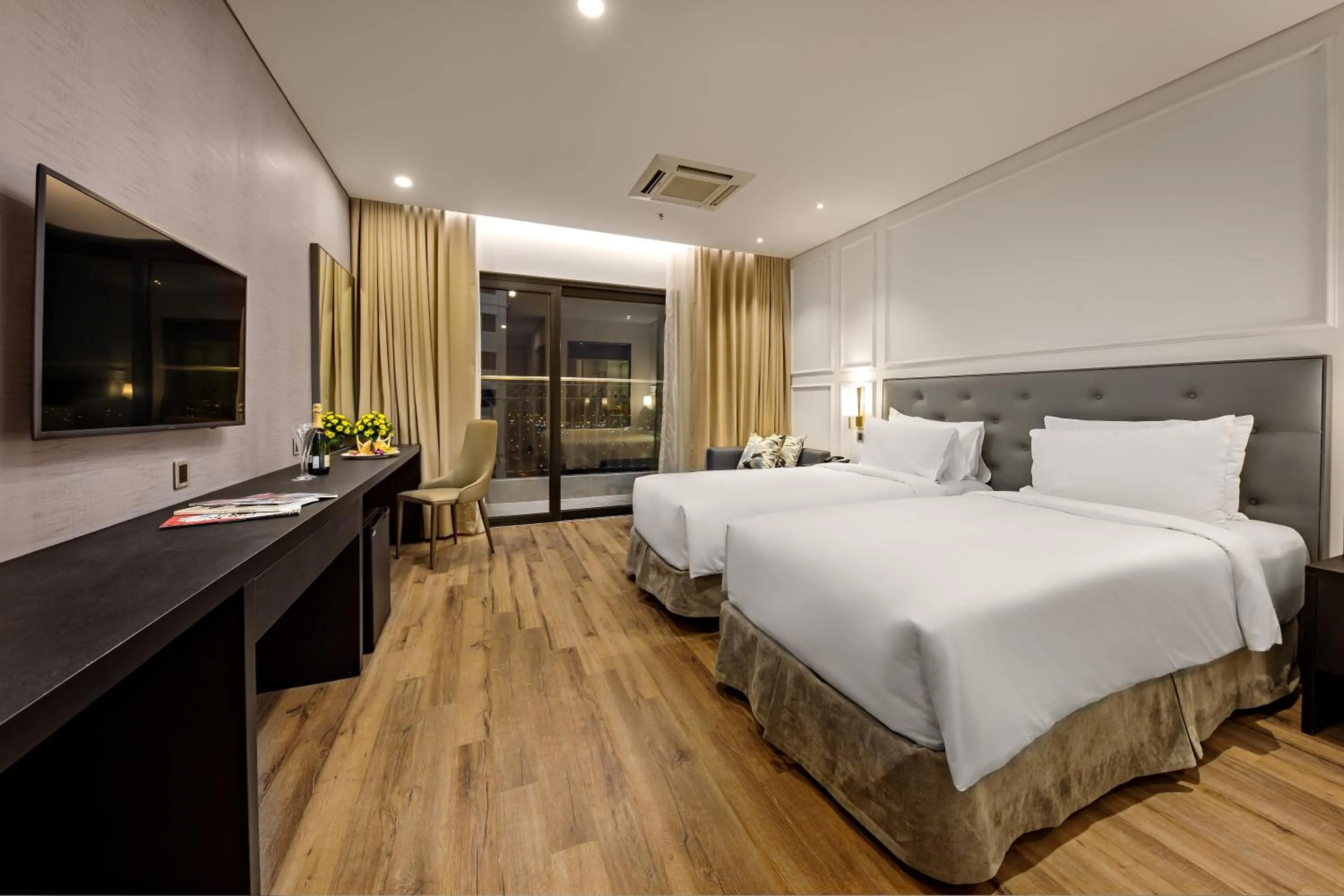Bedroom, Bed in Wyndham Danang Golden Bay - Free Shuttle Bus to Beach