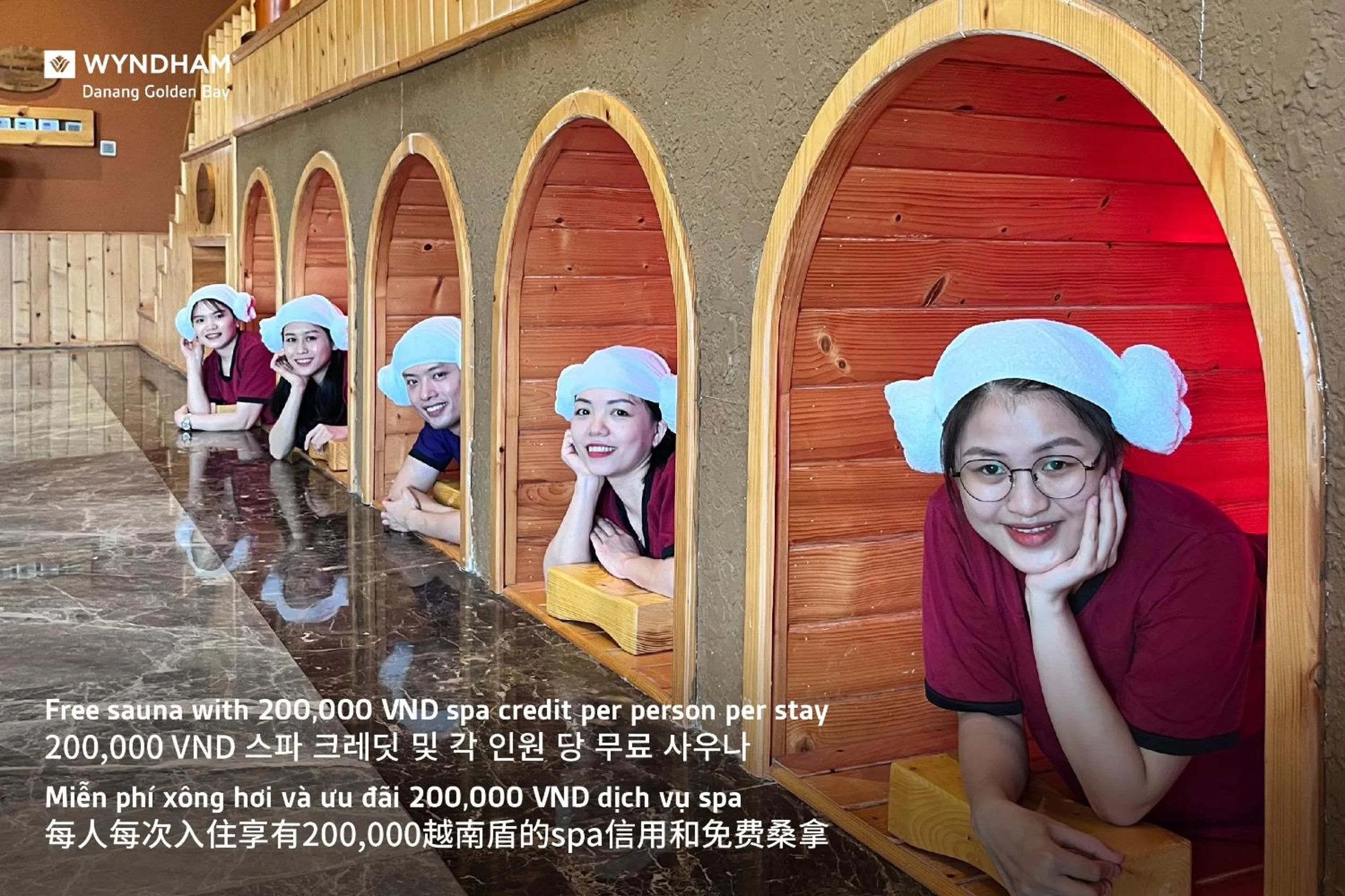 Sauna in Wyndham Danang Golden Bay - Free Shuttle Bus to Beach