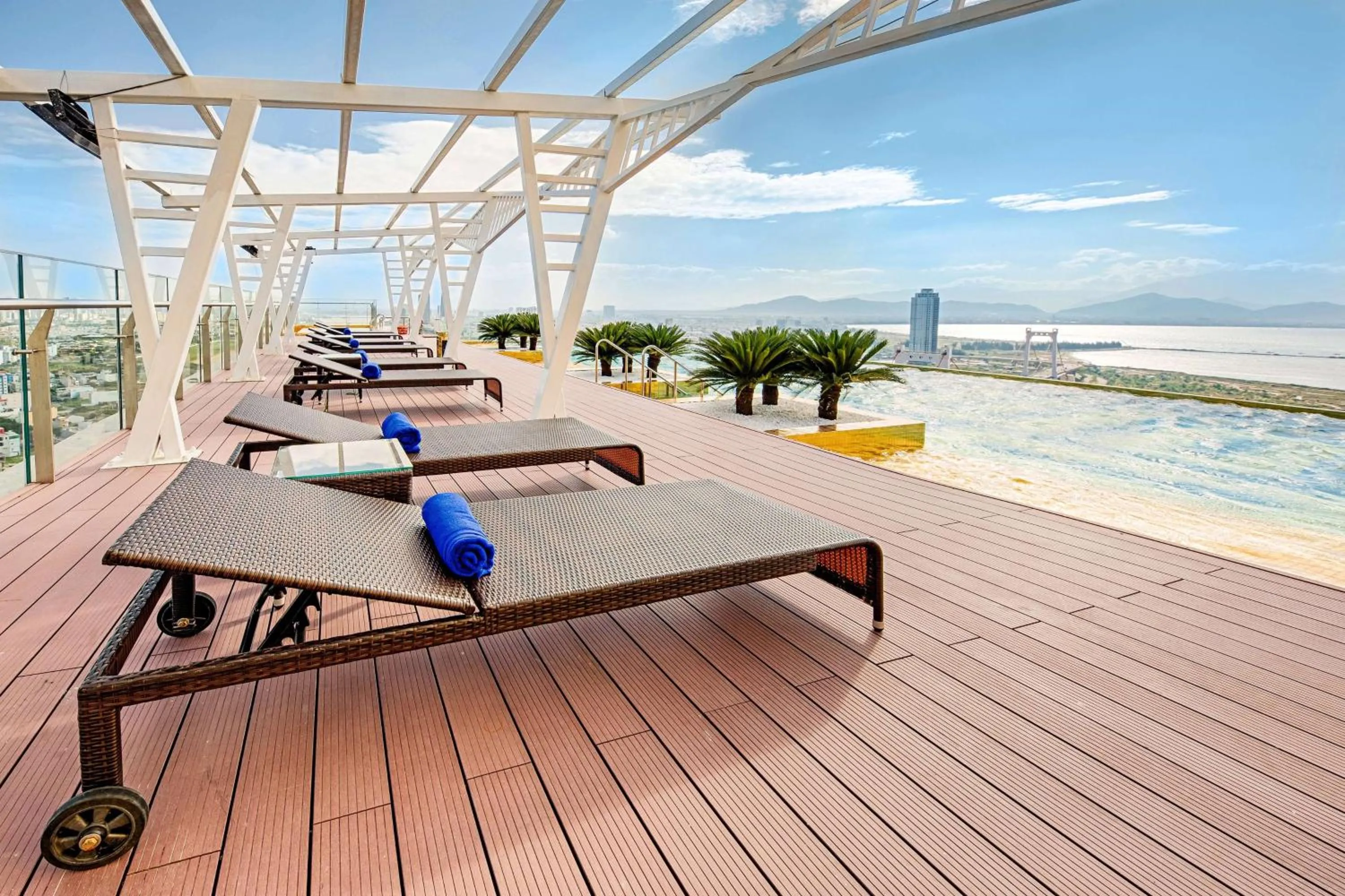 Pool view in Wyndham Danang Golden Bay - Free Shuttle Bus to Beach