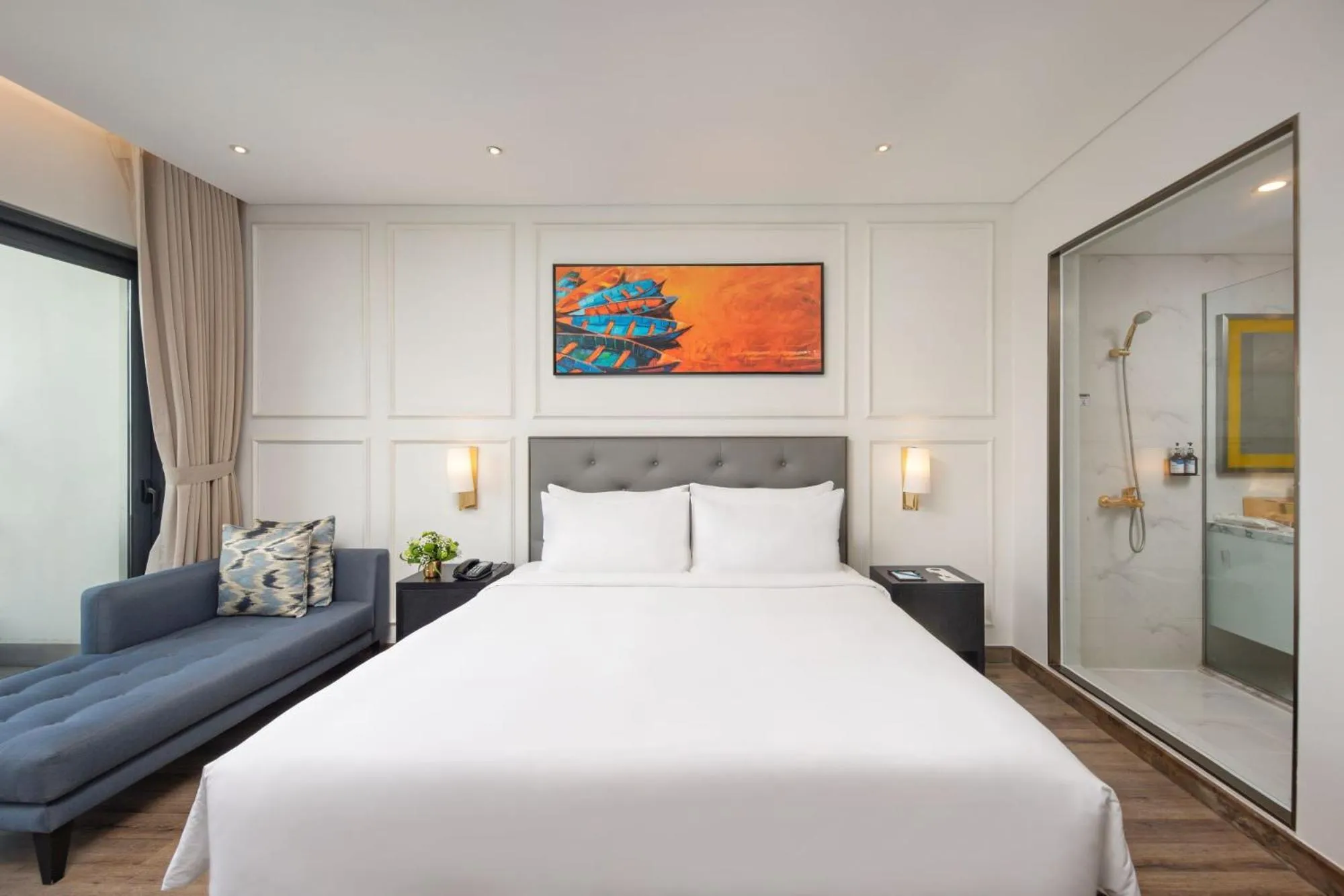 Photo of the whole room, Bed in Wyndham Danang Golden Bay - Free Shuttle Bus to Beach