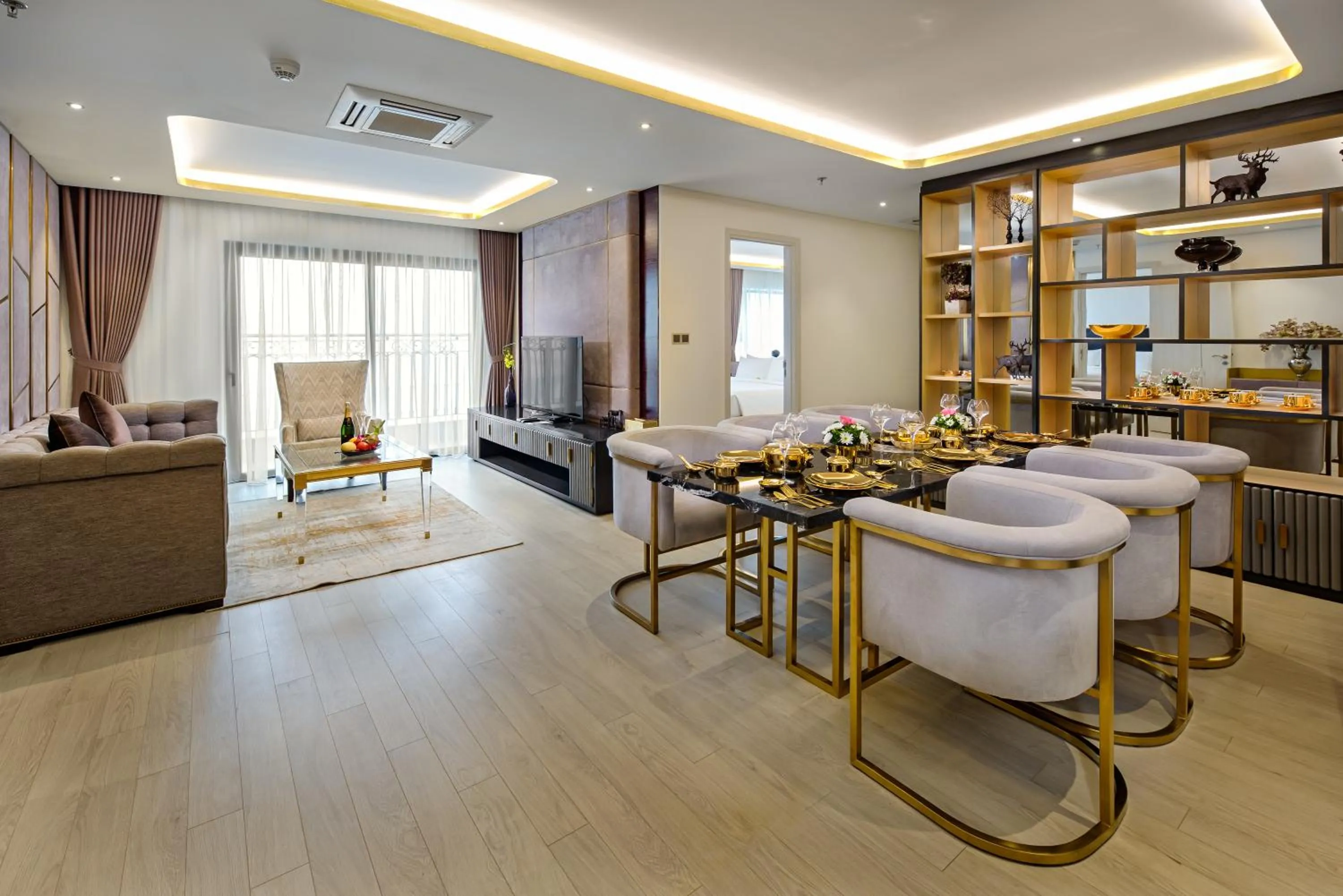 Living room in Wyndham Danang Golden Bay - Free Shuttle Bus to Beach