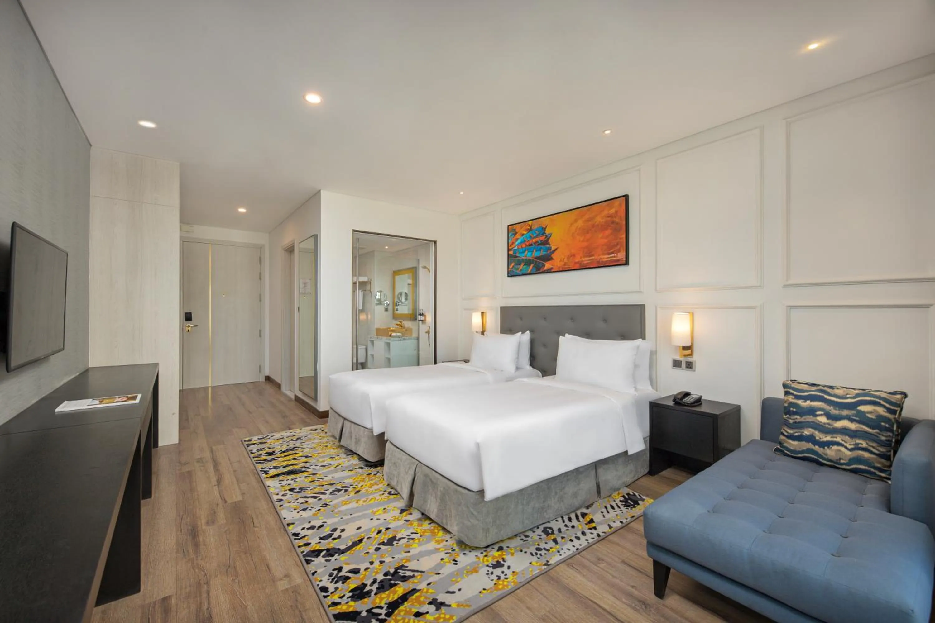 Photo of the whole room, Bed in Wyndham Danang Golden Bay - Free Shuttle Bus to Beach