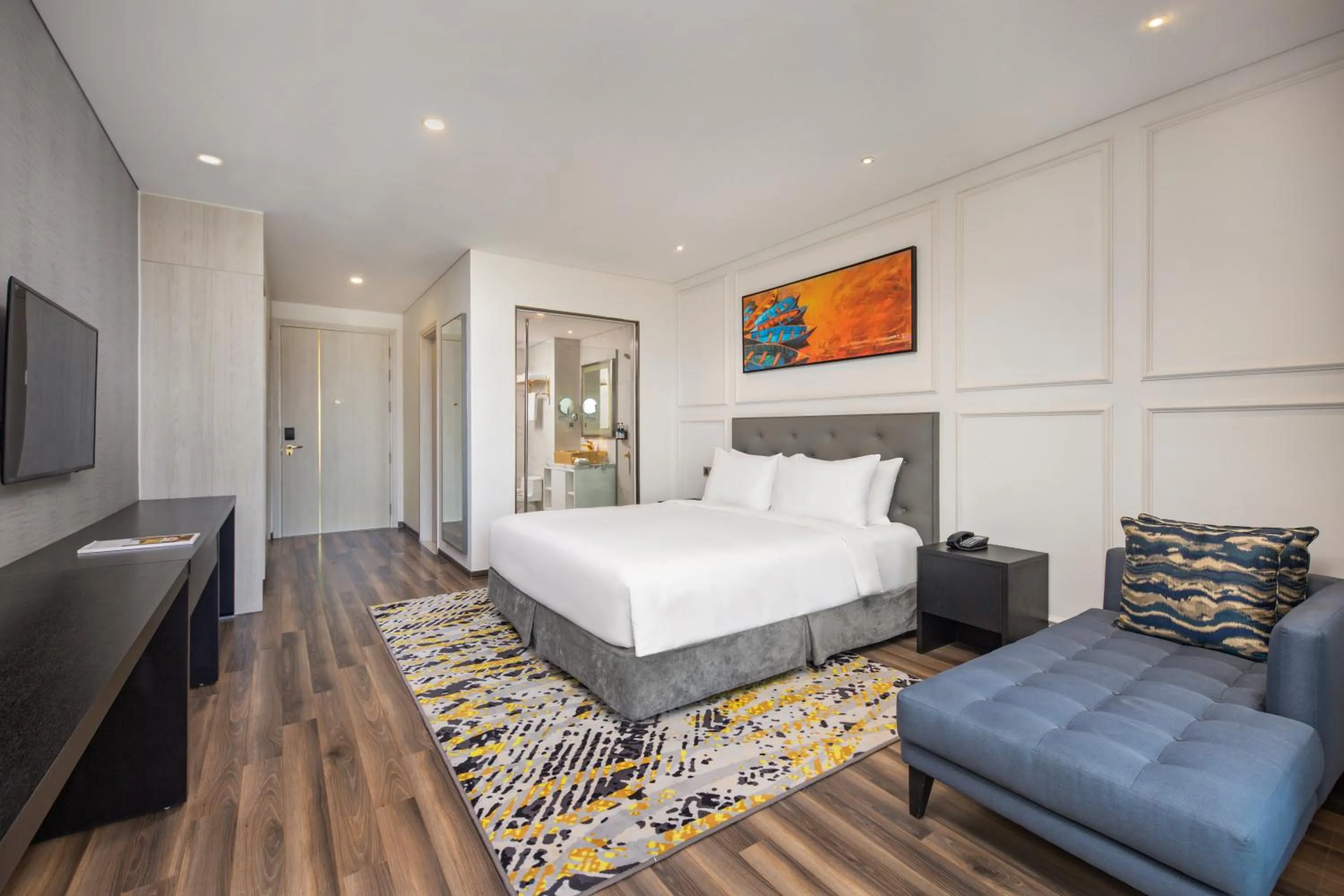 Photo of the whole room, Bed in Wyndham Danang Golden Bay - Free Shuttle Bus to Beach