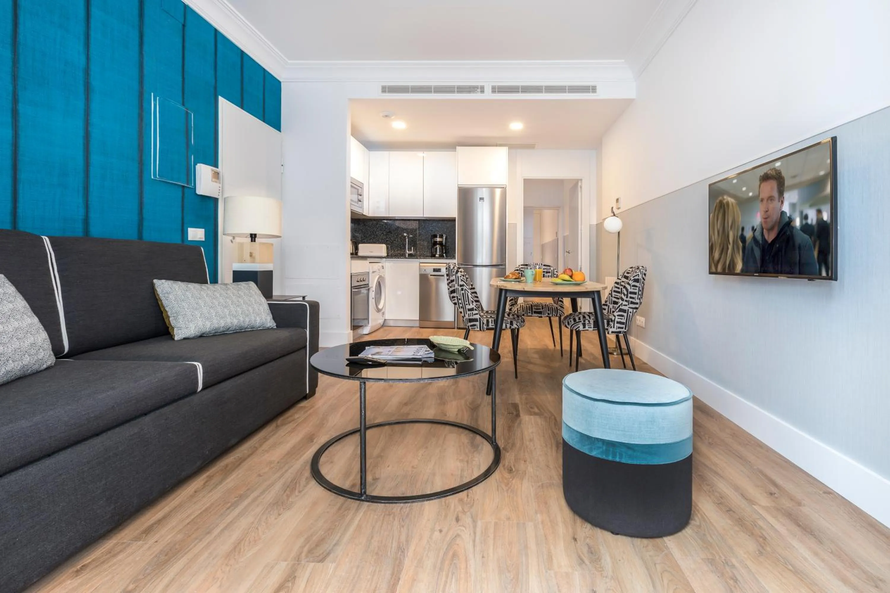 Kitchen or kitchenette in Slow Suites Bellas Artes