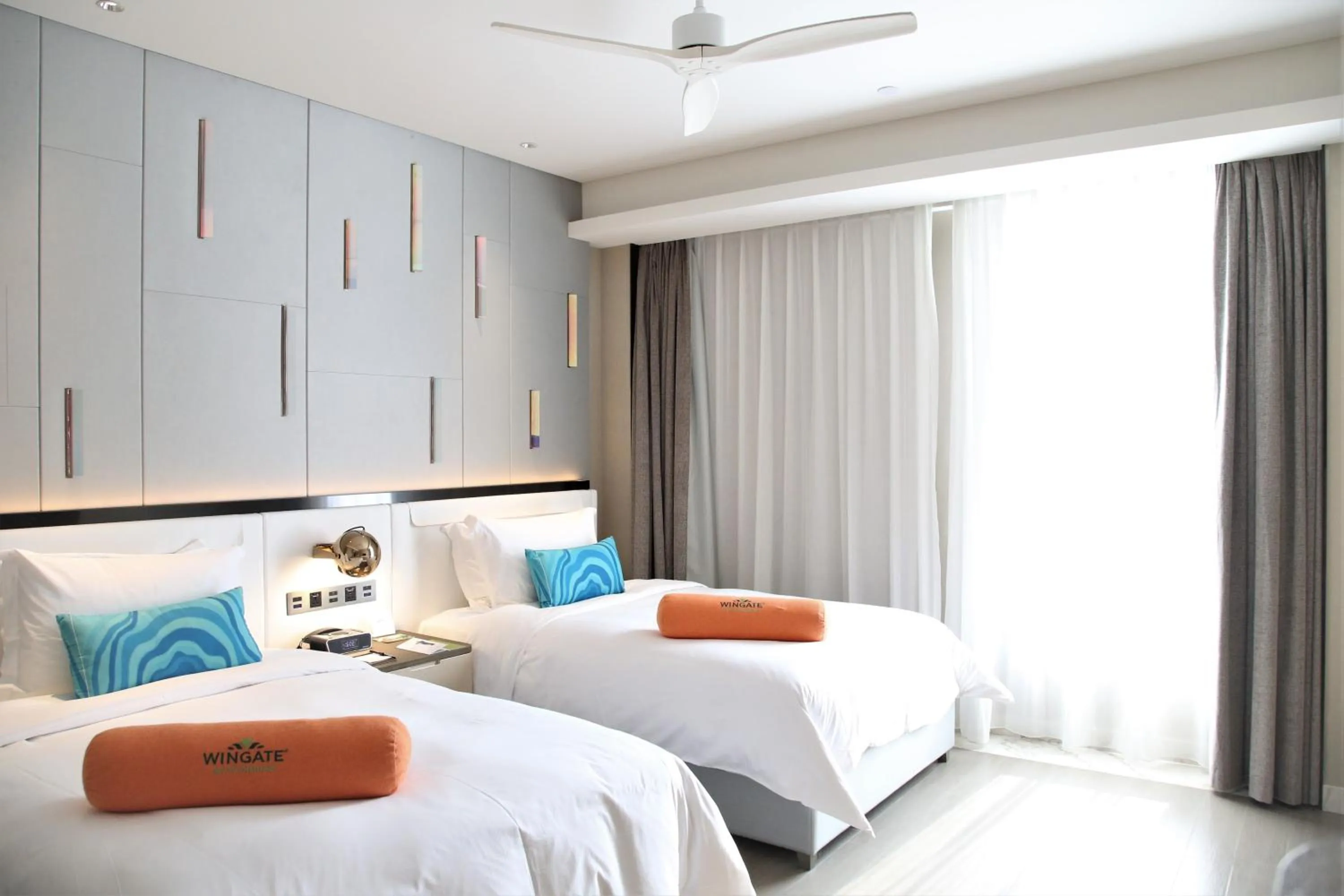 Bed in 三亚鹿回头蔚景温德姆酒店