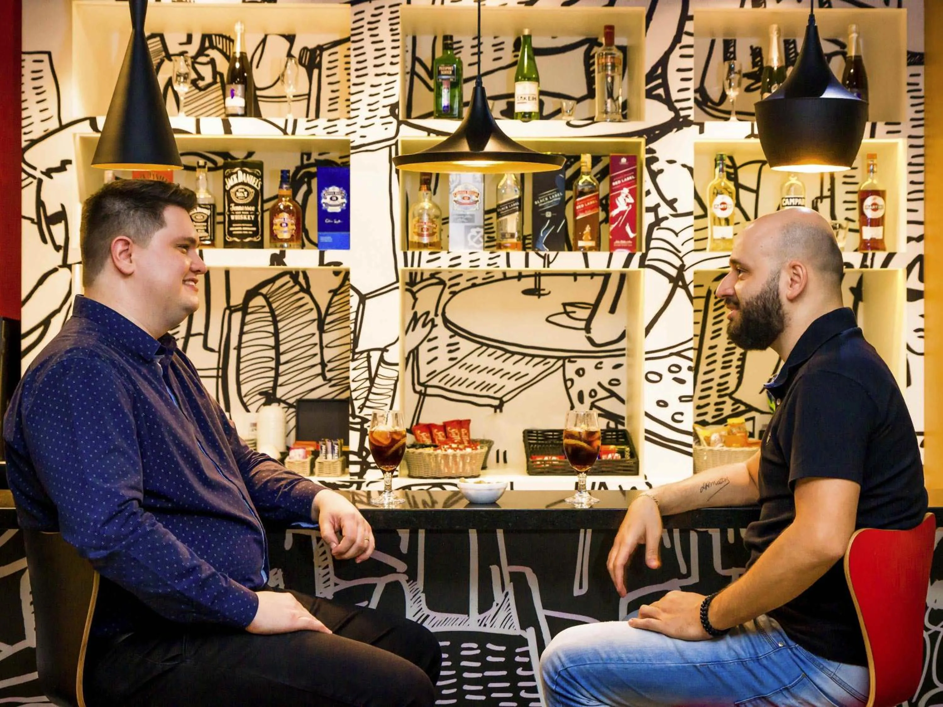 Lounge or bar in ibis Marilia