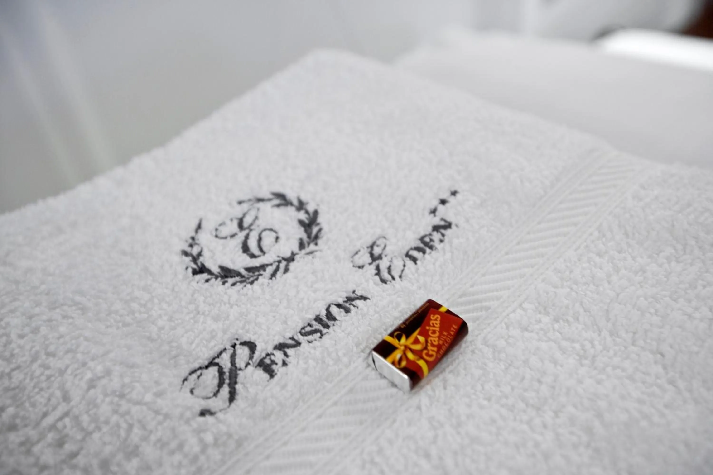 Property logo or sign, Bed in Pension Eden