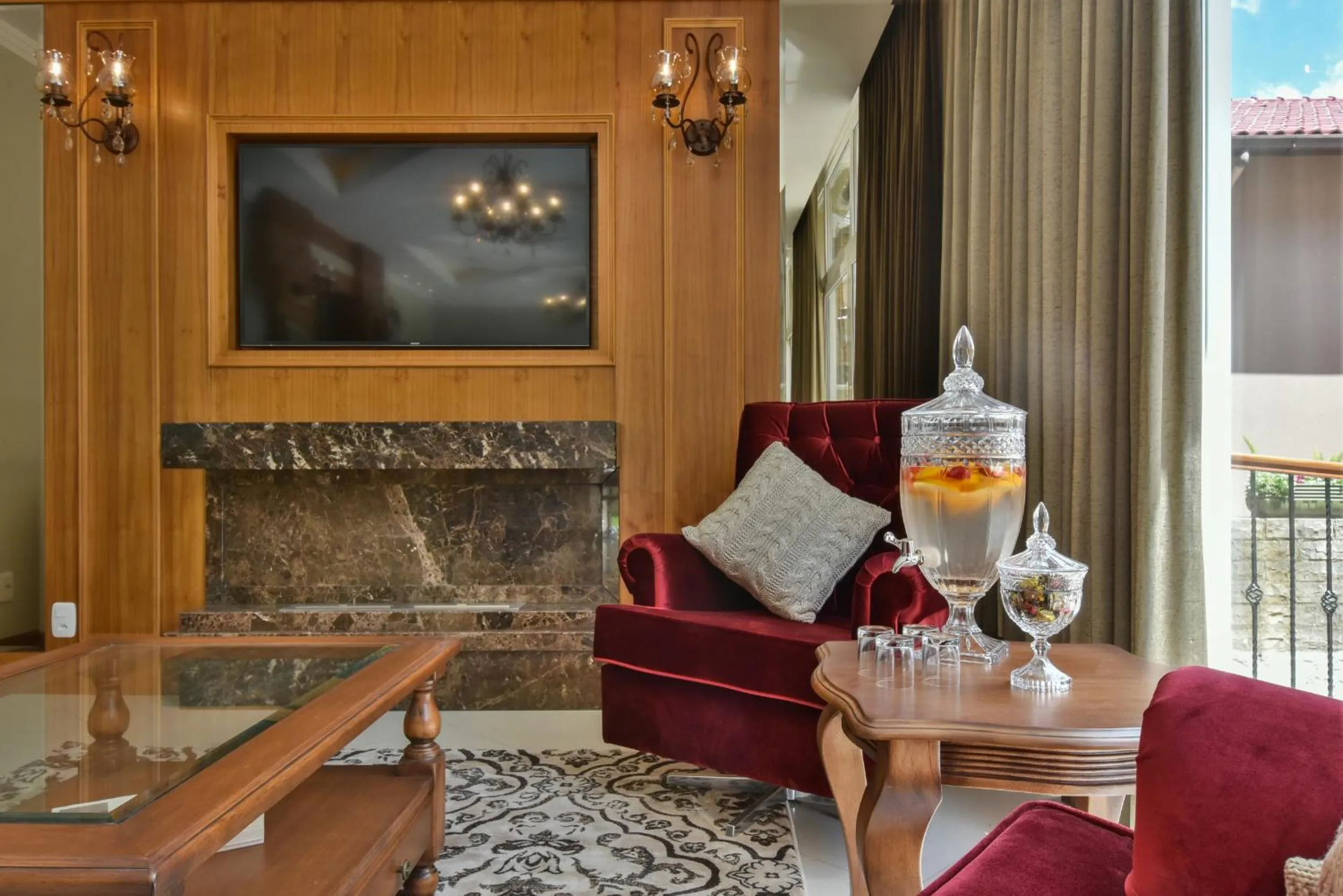 Living room in Micheline Hotel Tricot - ao lado da Rua Coberta