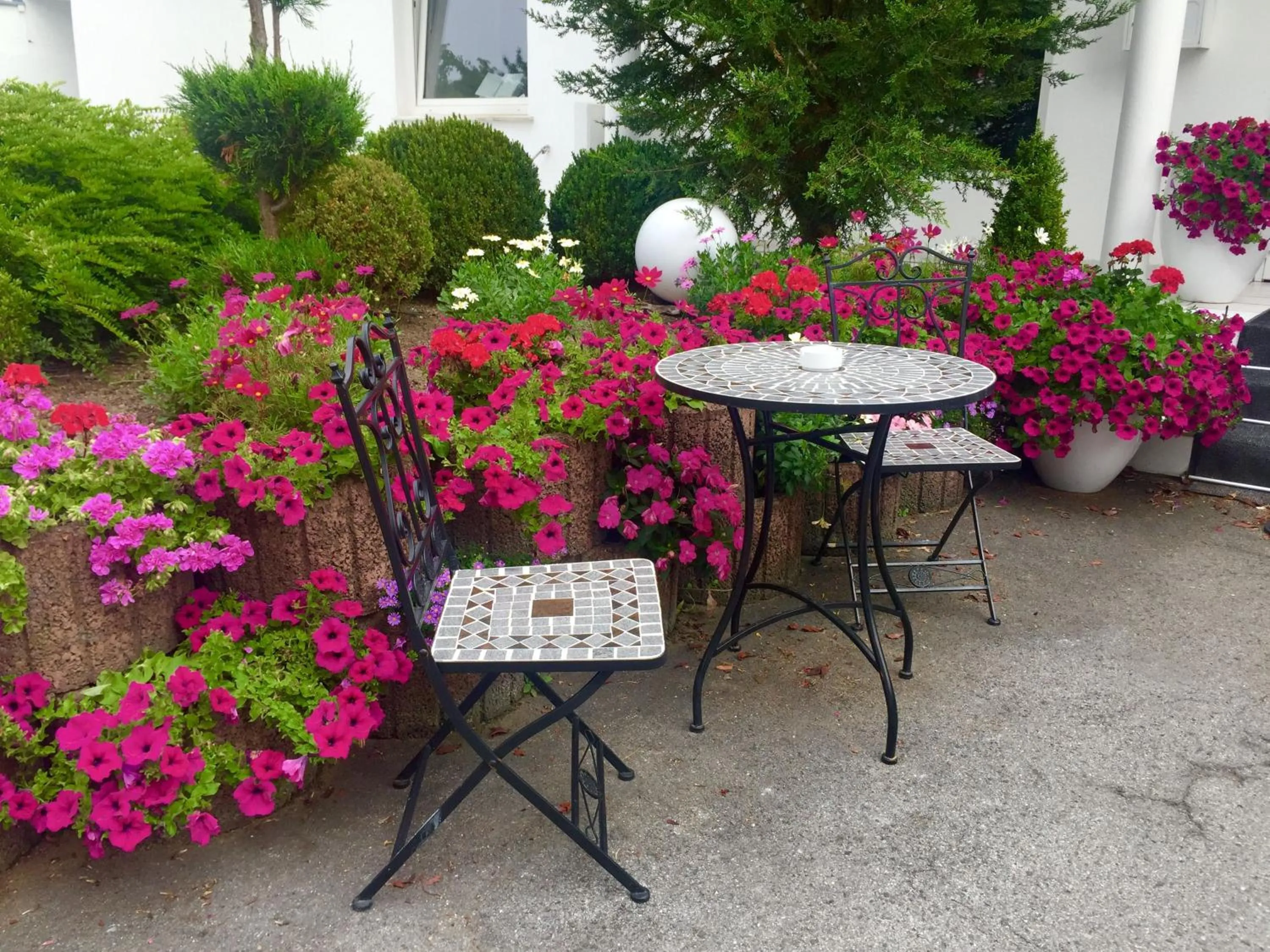 Garden view in Hotel Ramor Garni