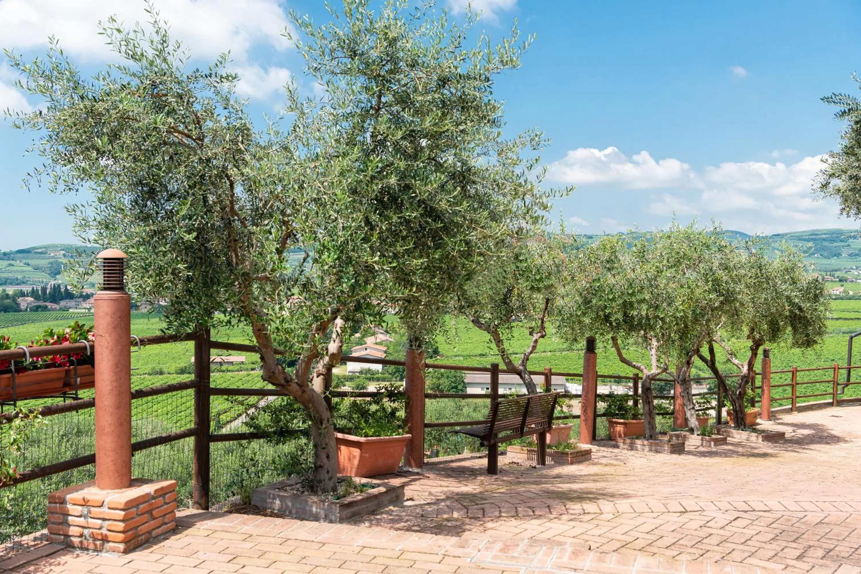 Patio in Sporting Hotel San Felice