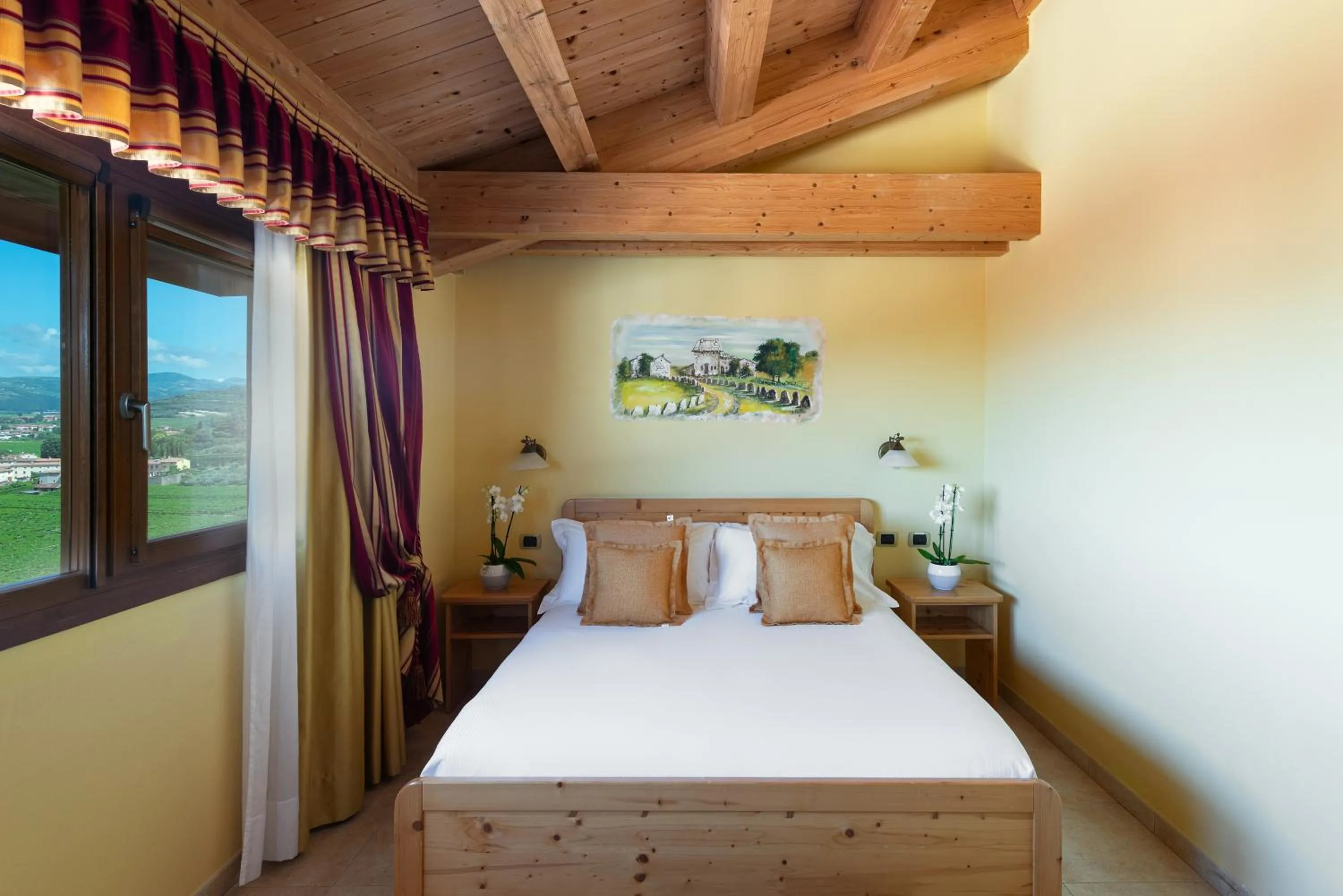 View (from property/room), Bed in Sporting Hotel San Felice