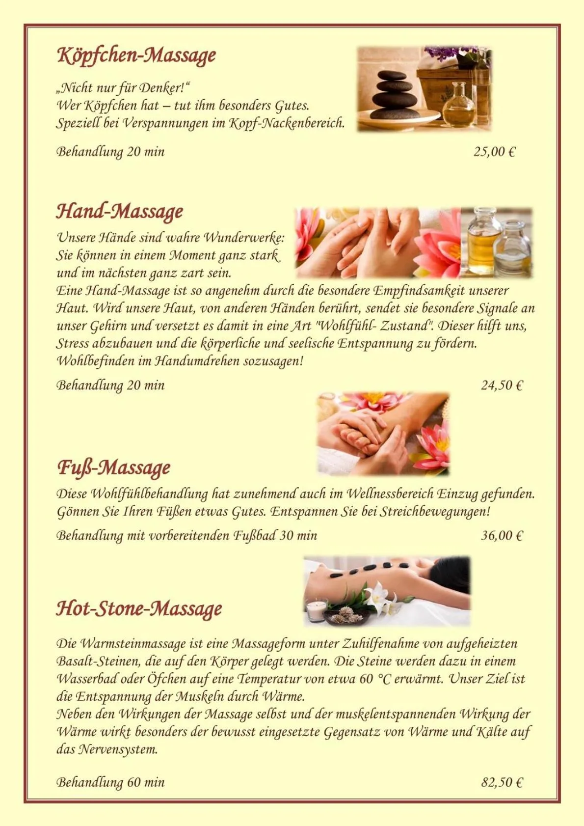 Massage in Ankerhof Hotel