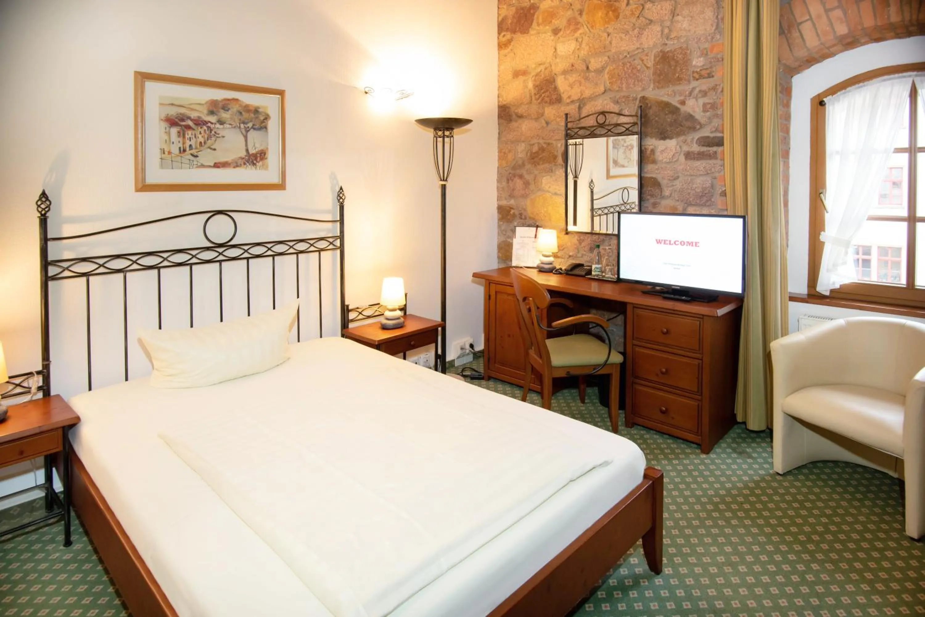 Bed in Ankerhof Hotel