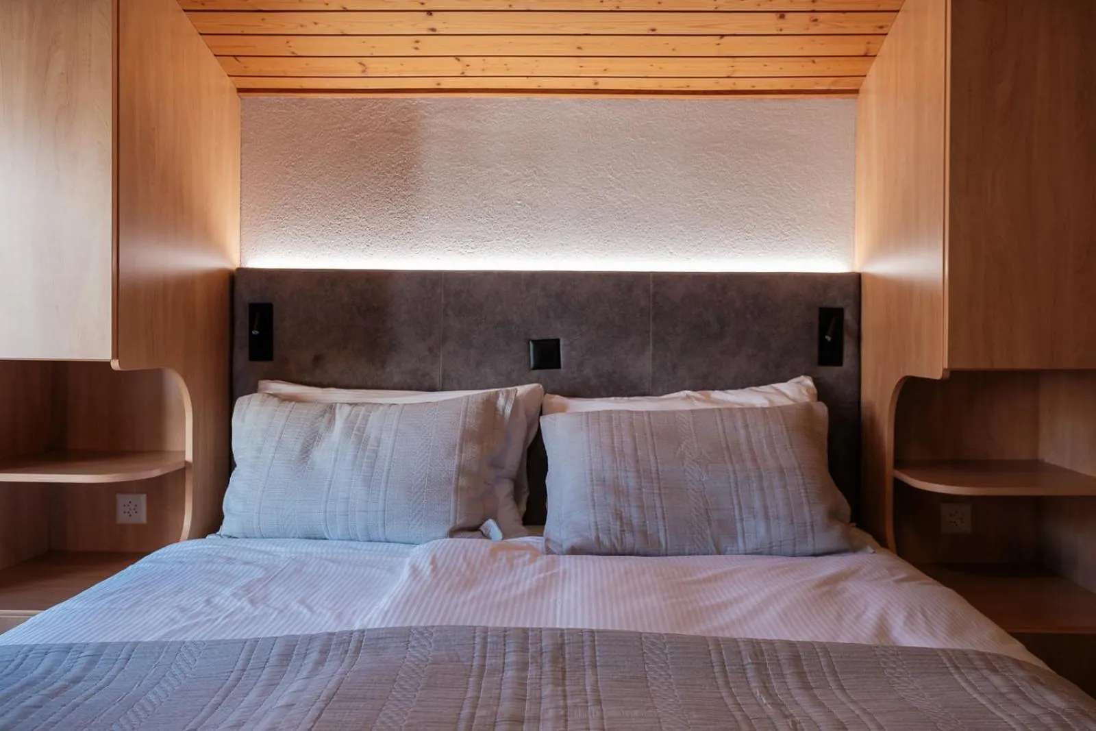 Bed in Hotel Bünda Davos