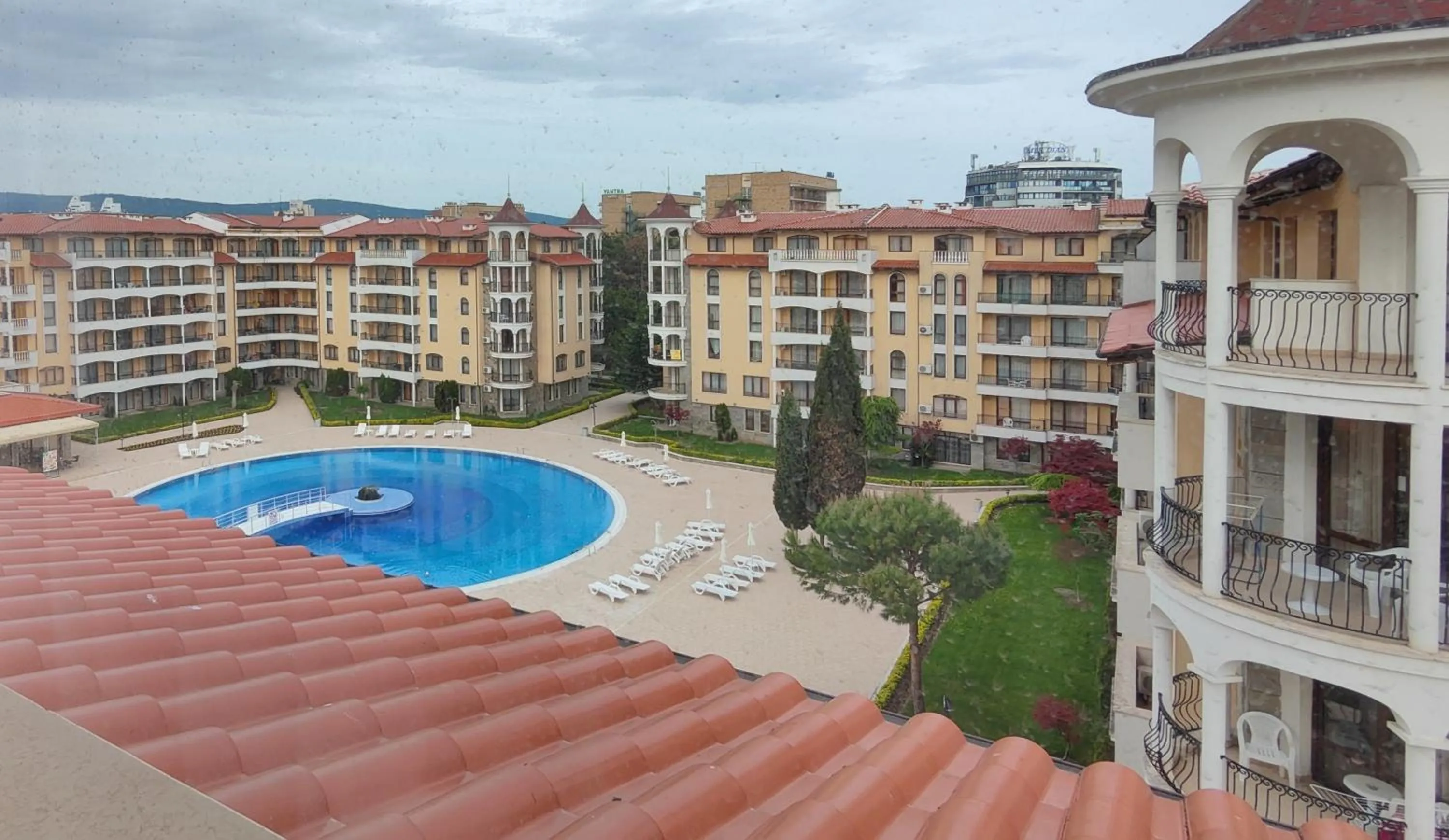 Pool view in Royal Sun Apartments