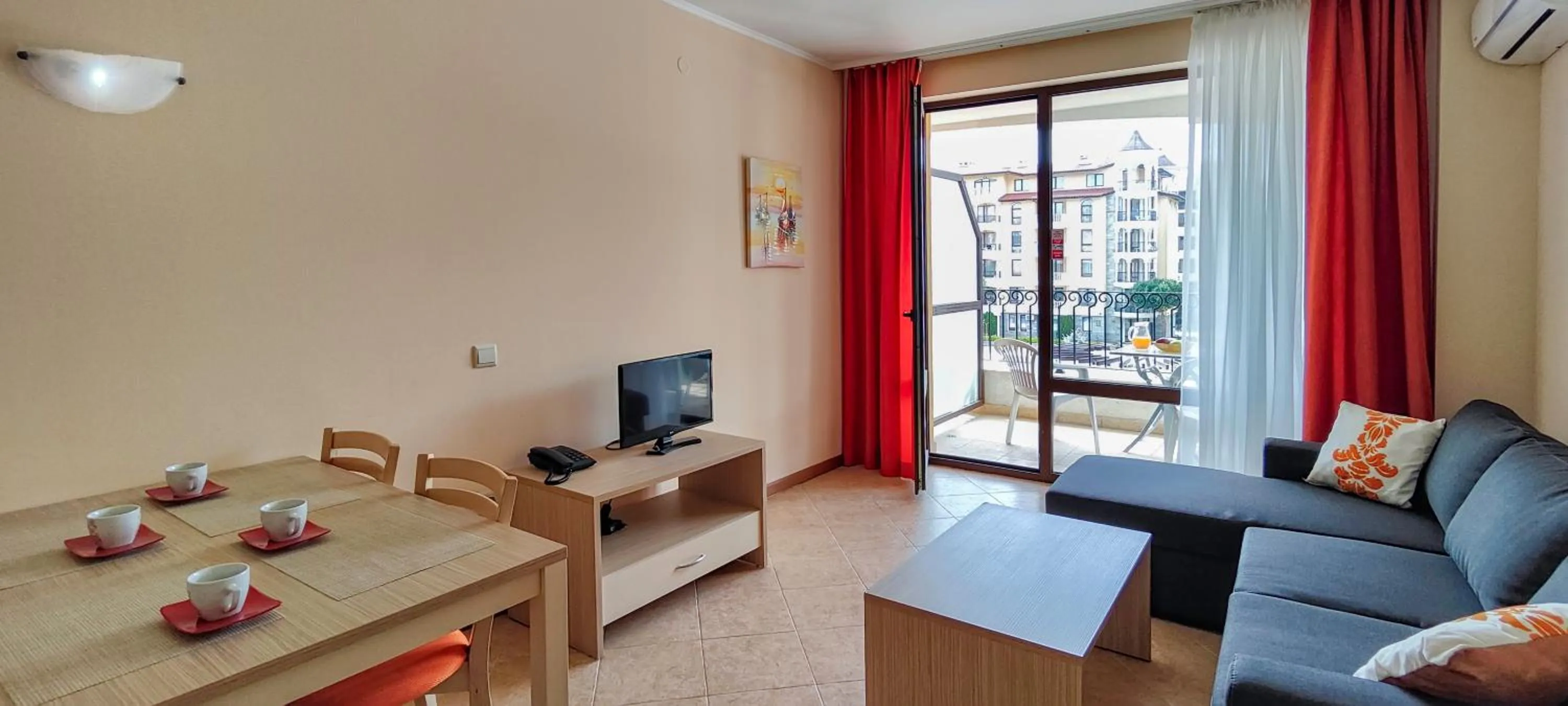 Bed in Royal Sun Apartments