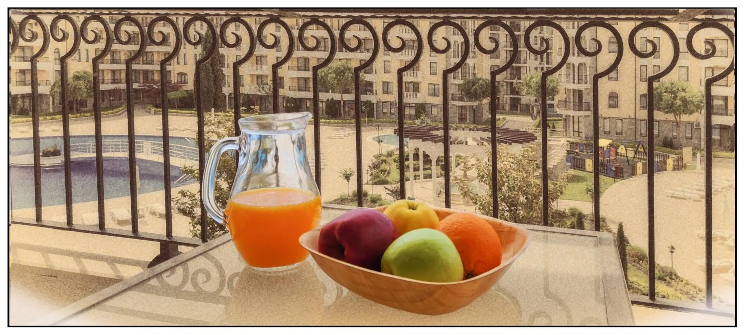 Balcony/Terrace in Royal Sun Apartments