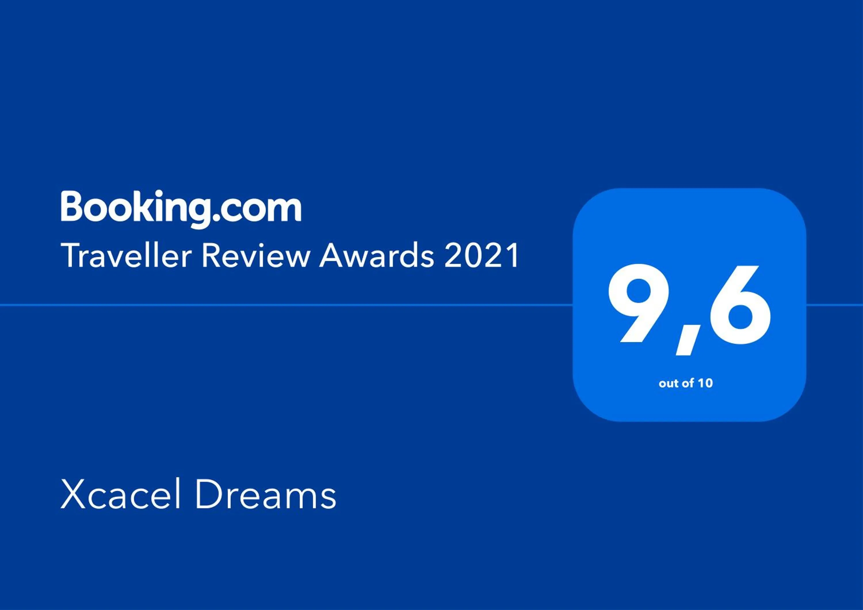 Certificate/Award in Xcacel Dreams