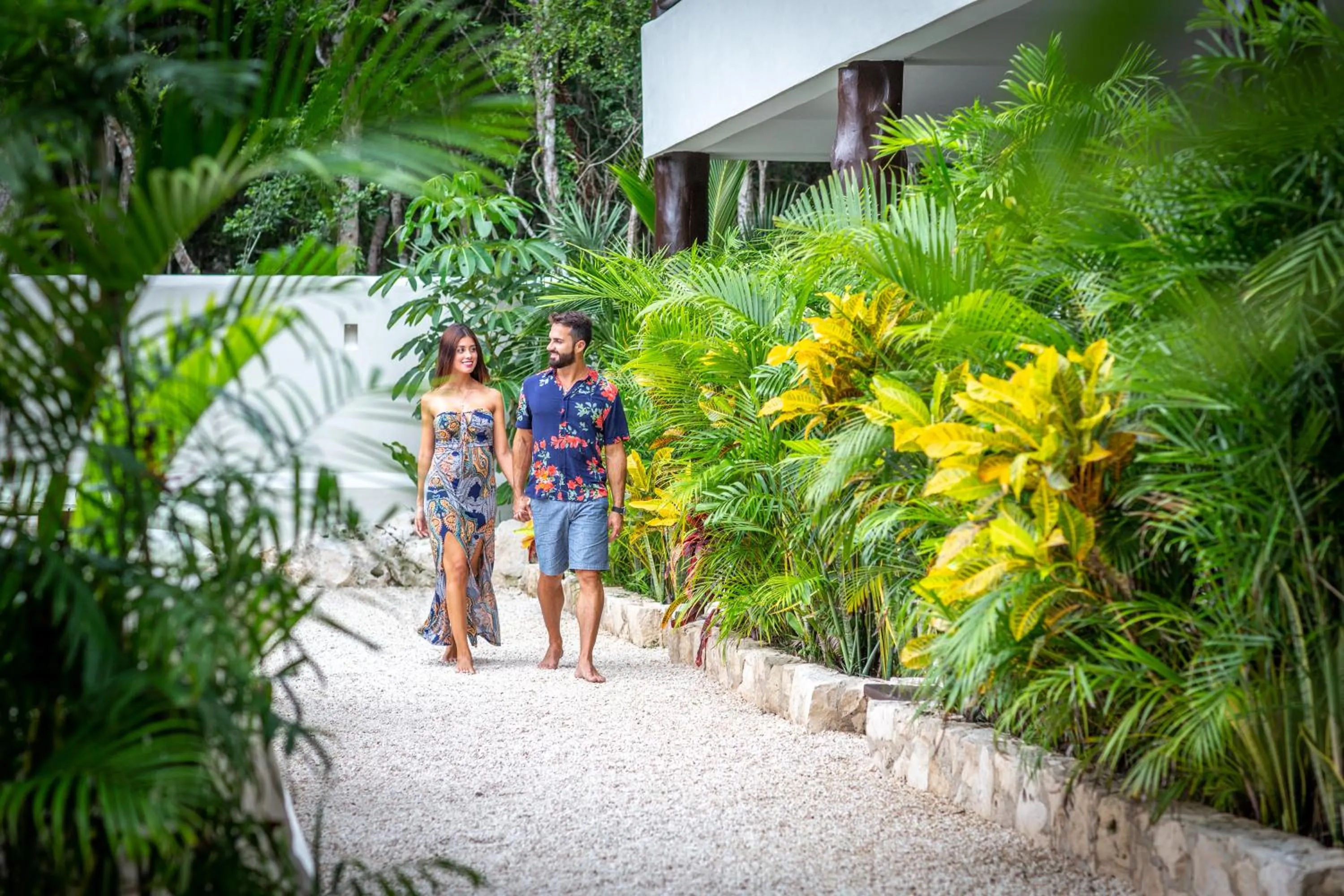 Garden view in Xcacel Dreams