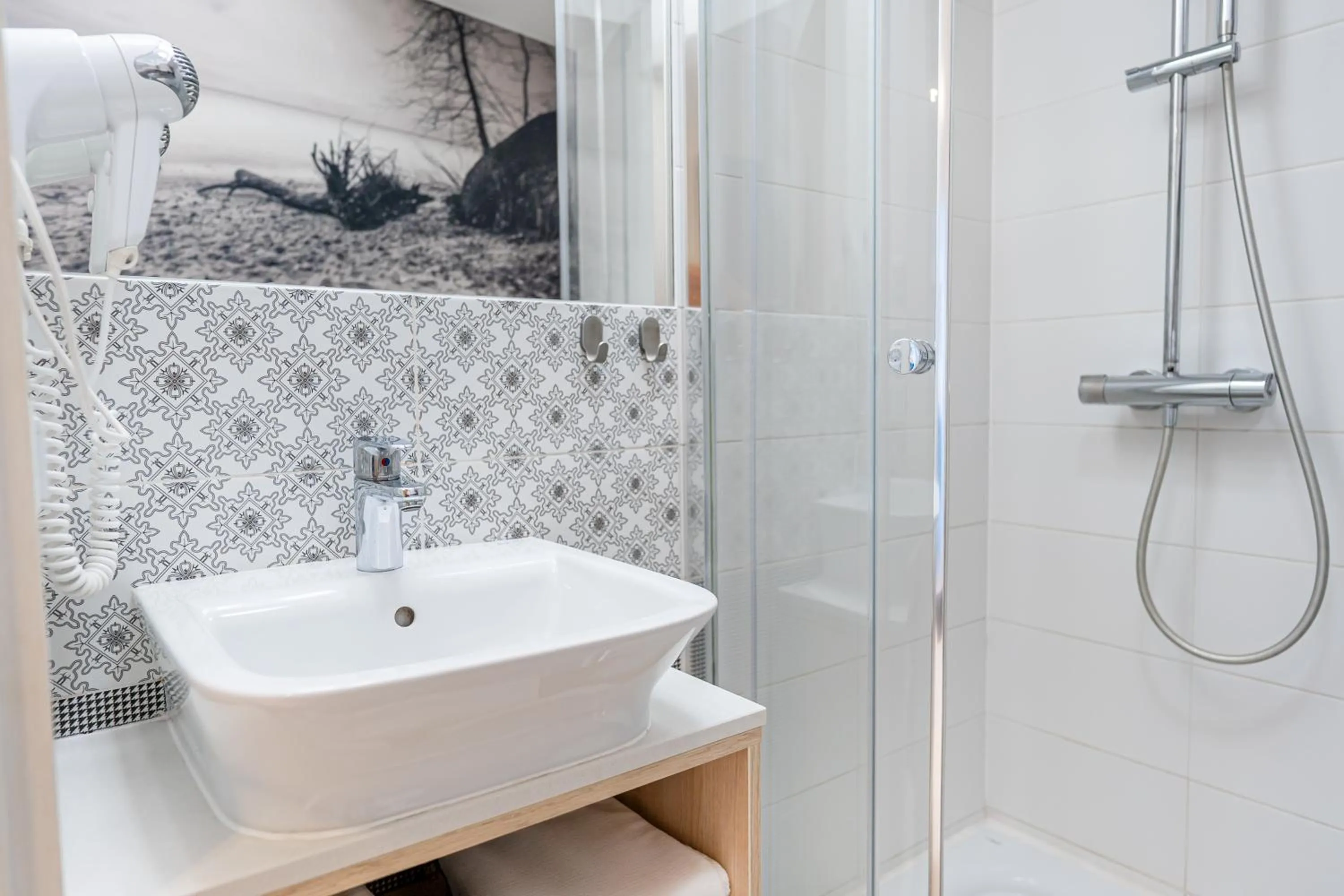 Shower in Chrobry Apartamenty Gdańsk Grodzka 10
