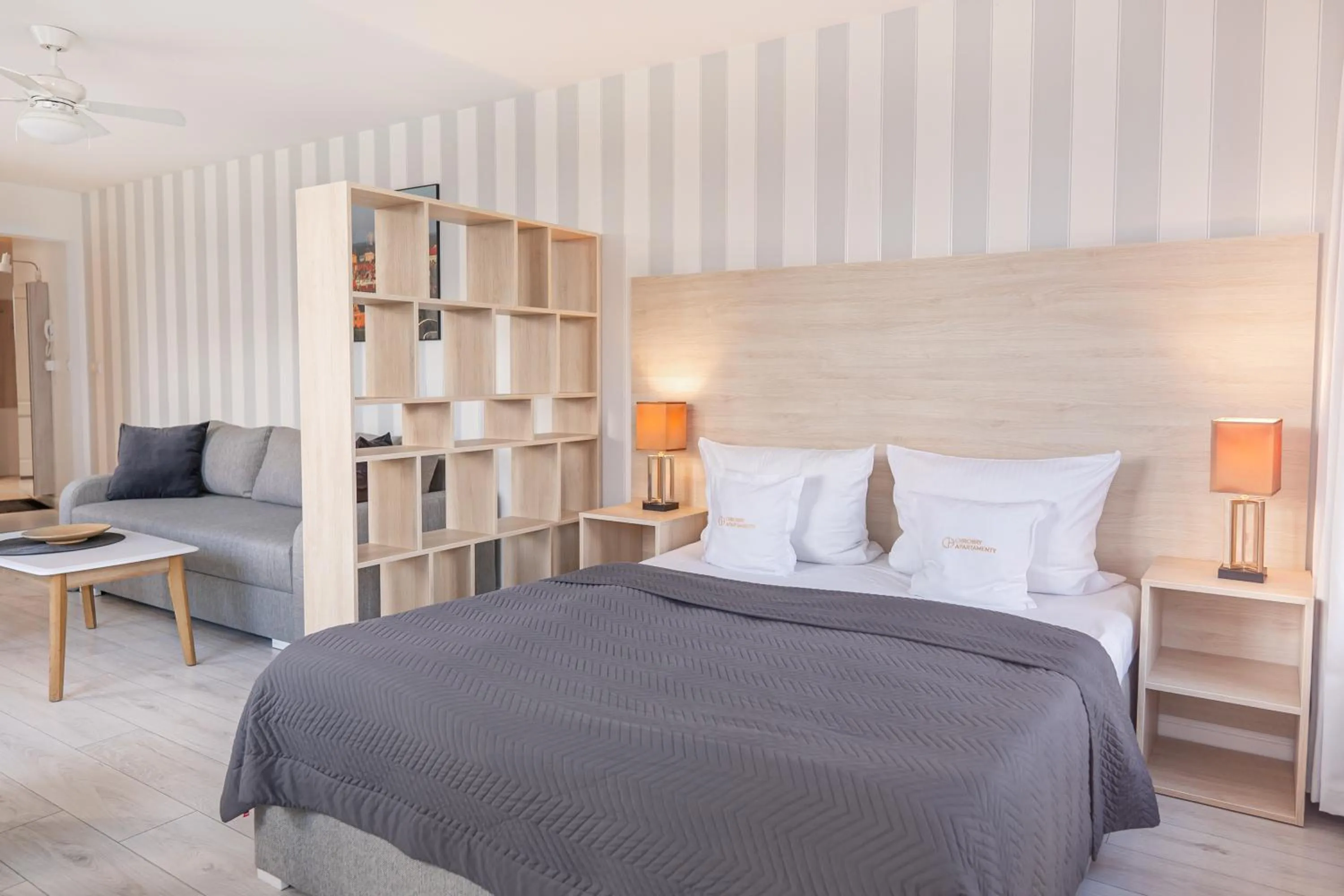 Bed in Chrobry Apartamenty Gdańsk Grodzka 10