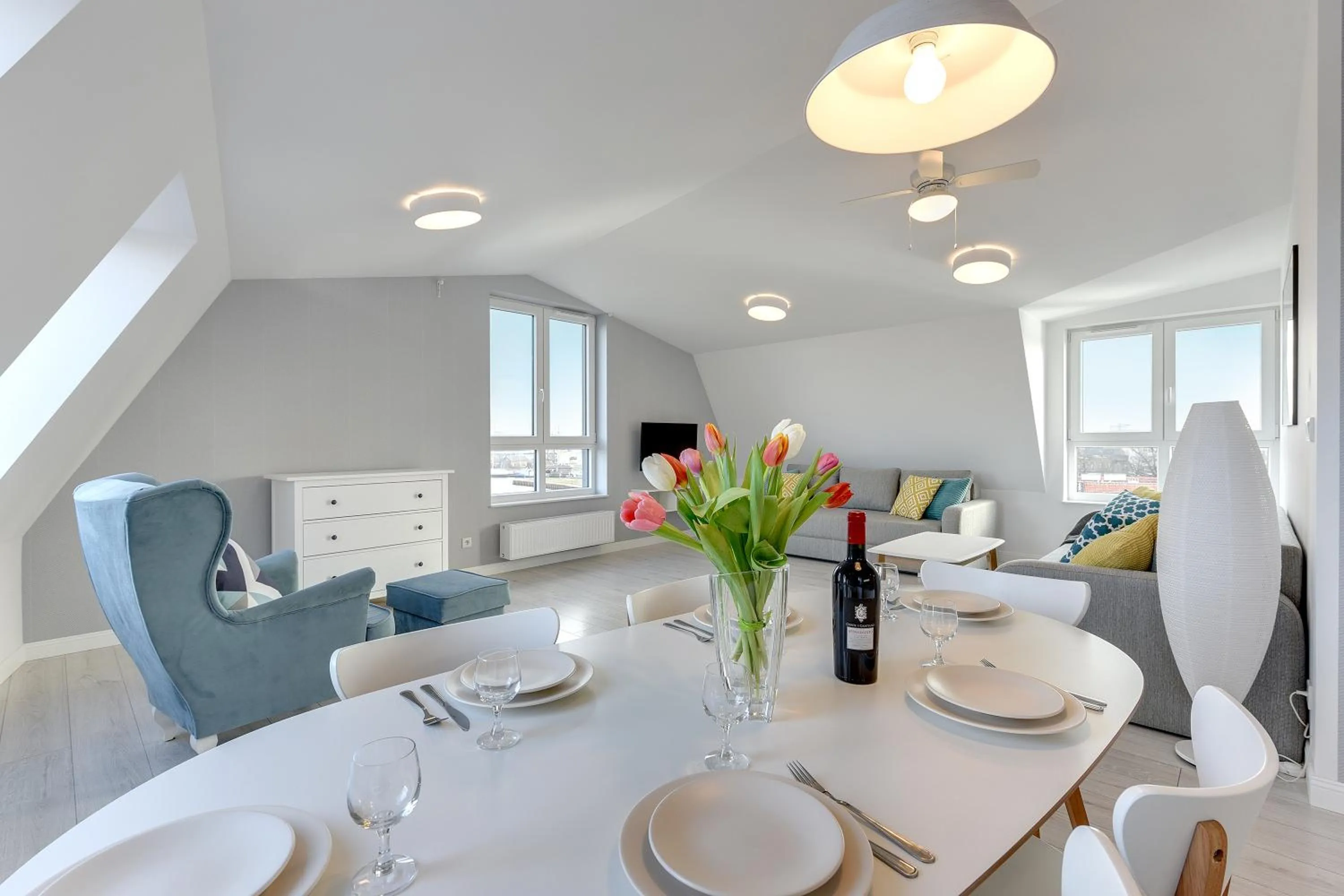 Bed in Chrobry Apartamenty Gdańsk Grodzka 10