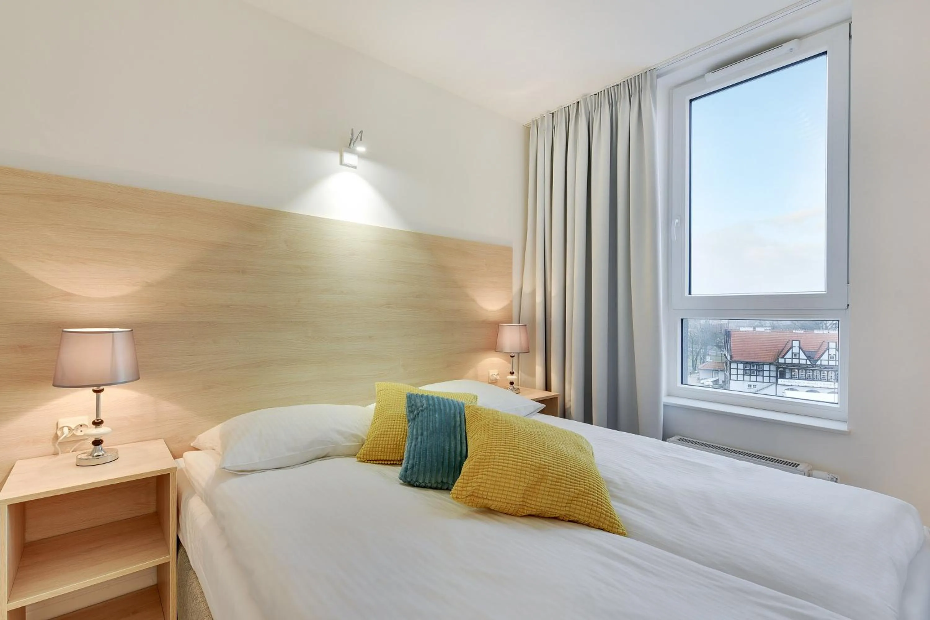 Bed in Chrobry Apartamenty Gdańsk Grodzka 10