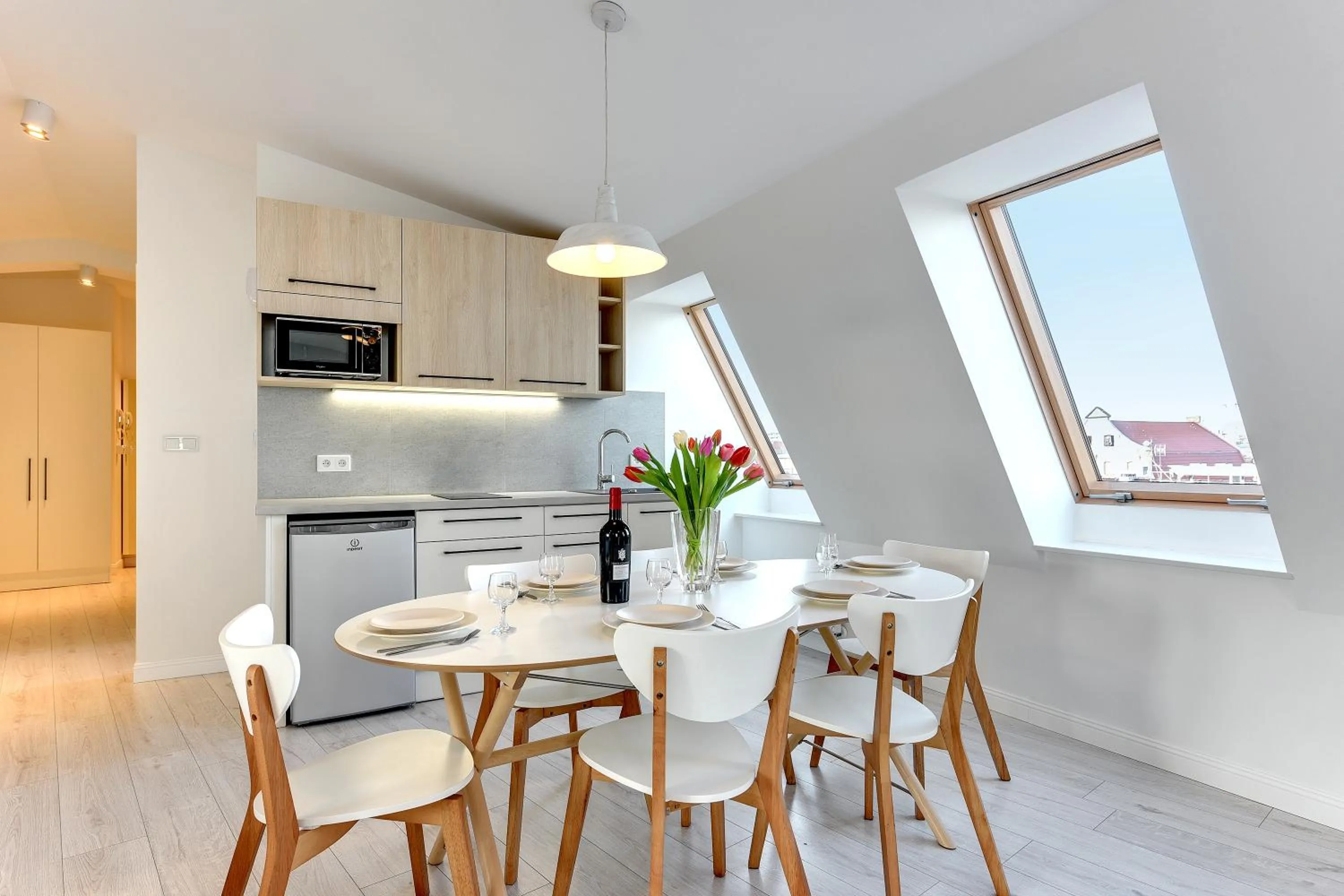 Kitchen or kitchenette in Chrobry Apartamenty Gdańsk Grodzka 10