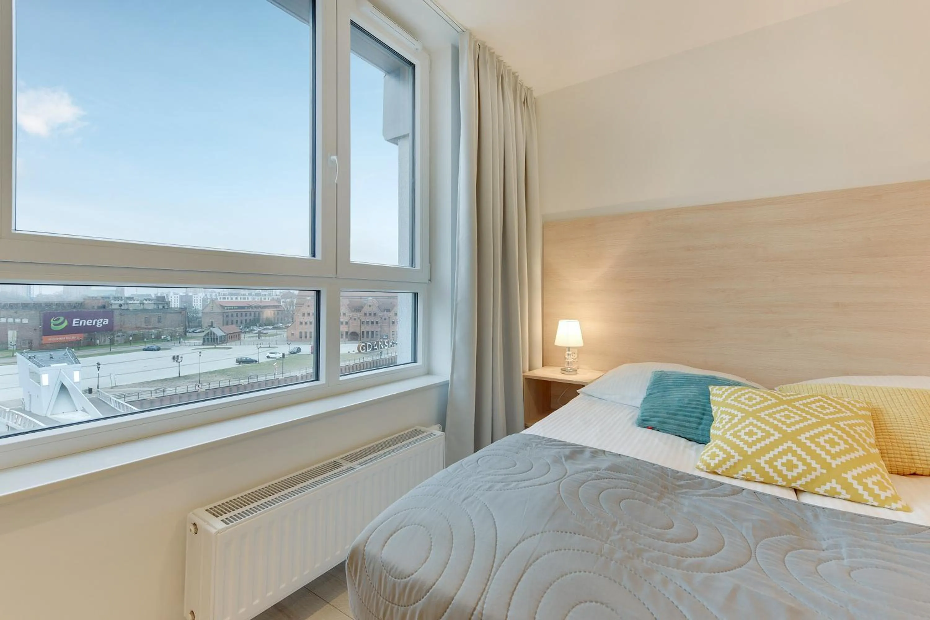 Bed in Chrobry Apartamenty Gdańsk Grodzka 10
