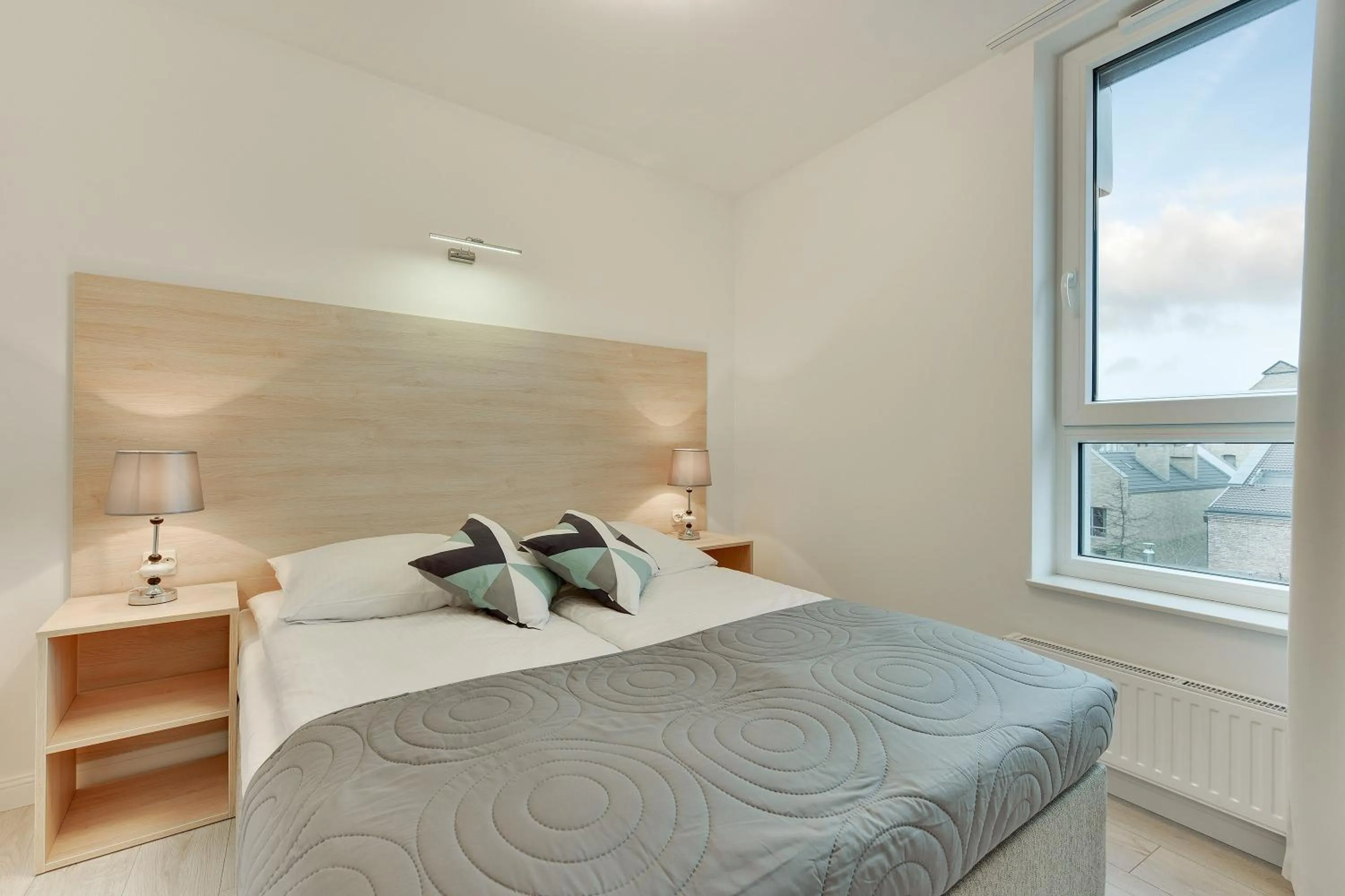 Bed in Chrobry Apartamenty Gdańsk Grodzka 10