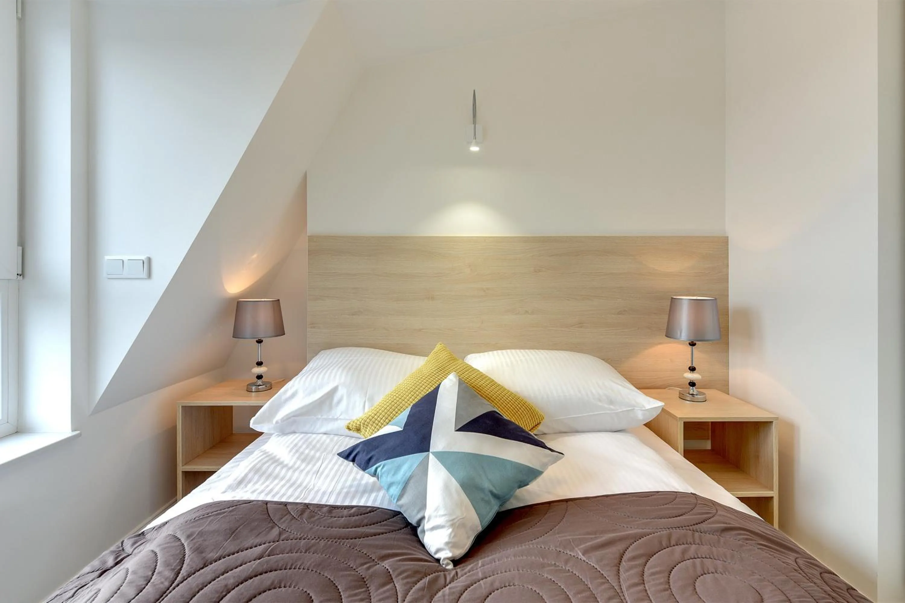 Bed in Chrobry Apartamenty Gdańsk Grodzka 10