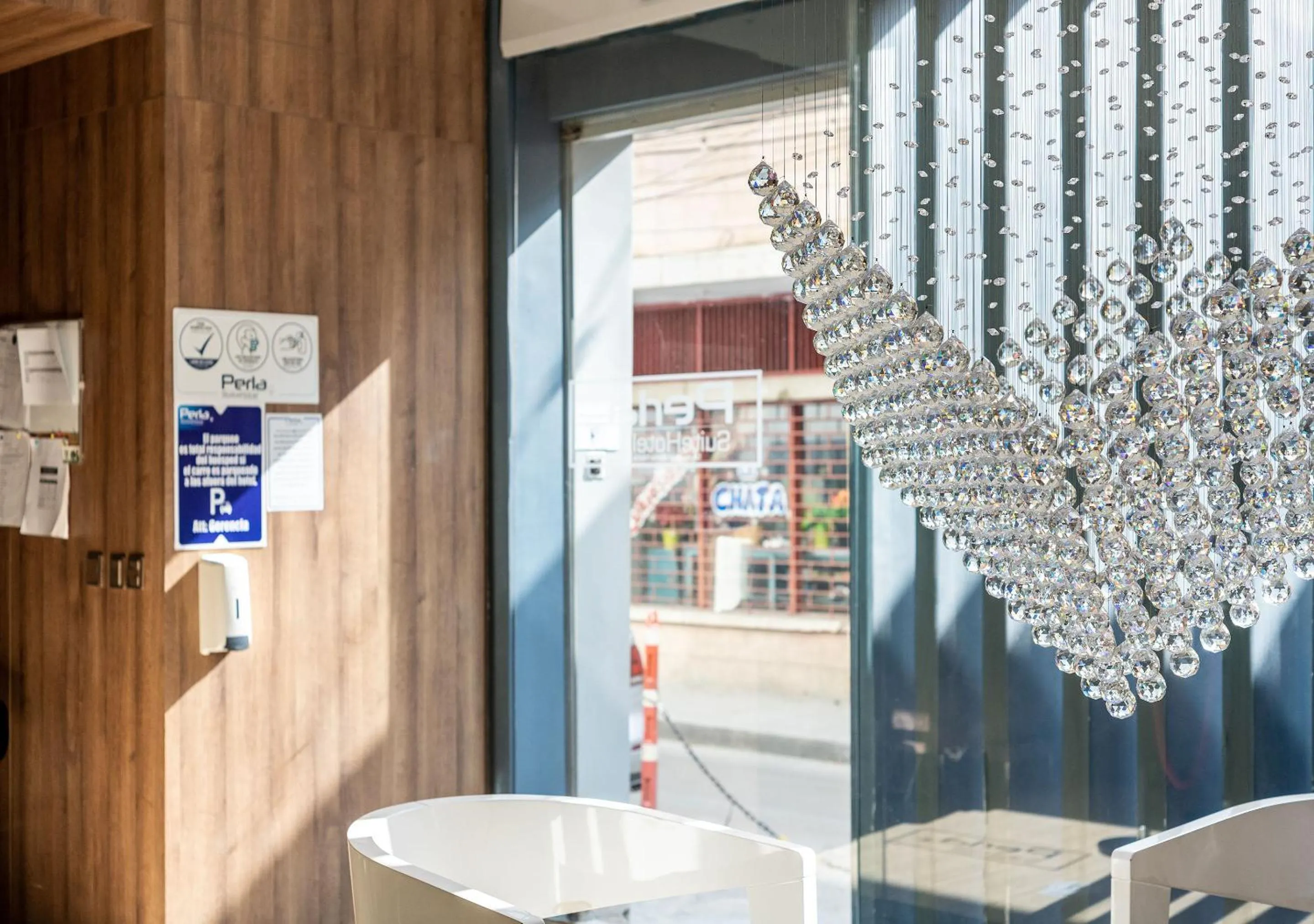 Decorative detail in Hotel Perla Suite Santa Marta