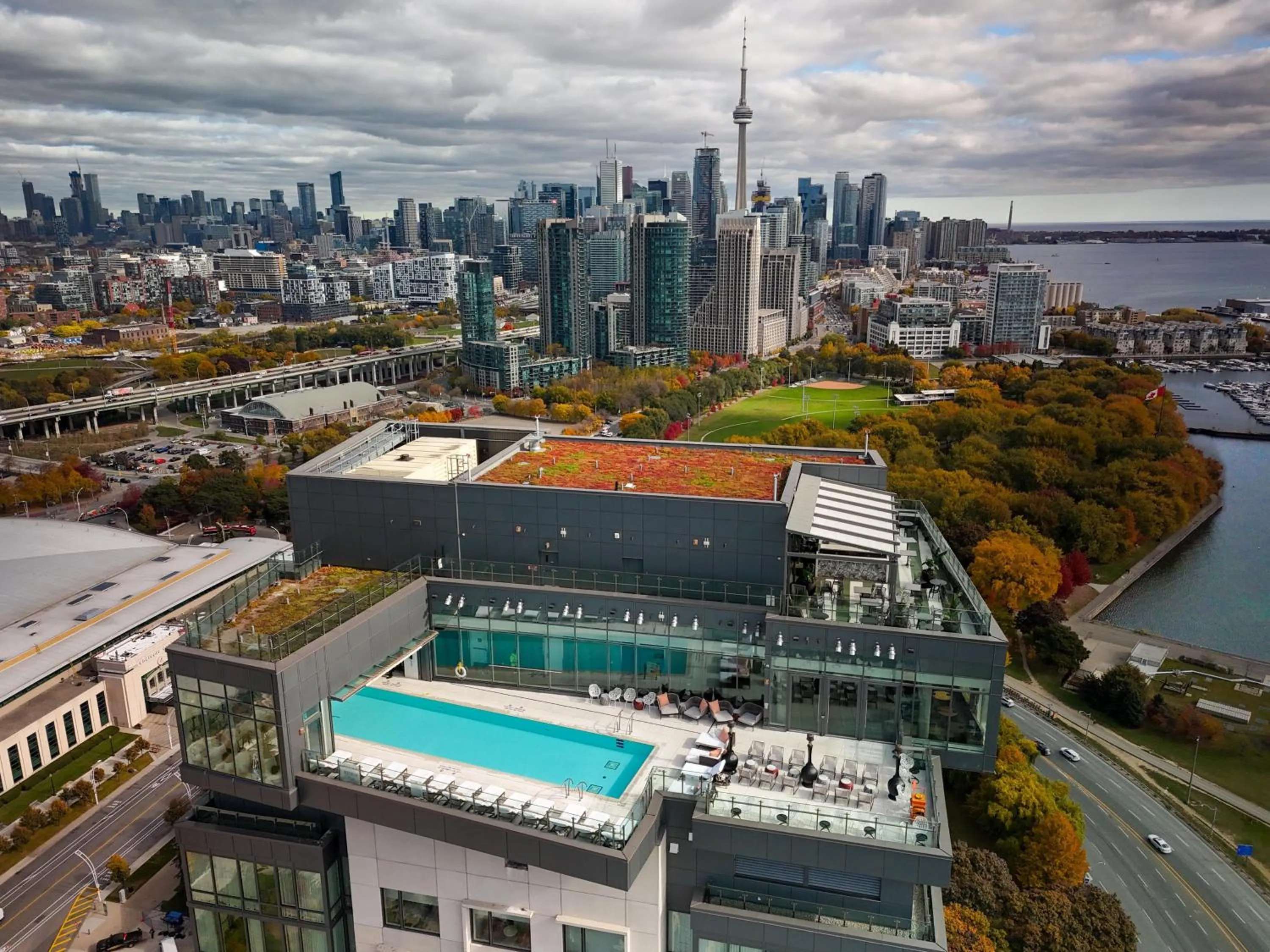 Swimming pool in Hotel X Toronto, a Destination by Hyatt Hotel