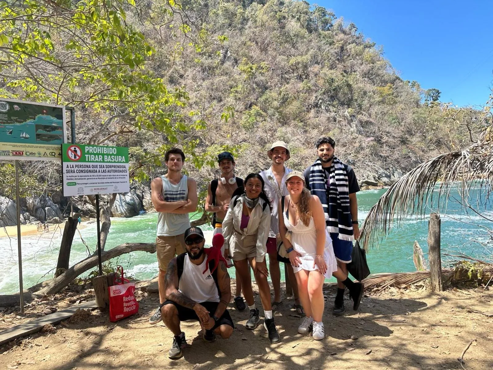 group of guests in Casa Kraken Hostel