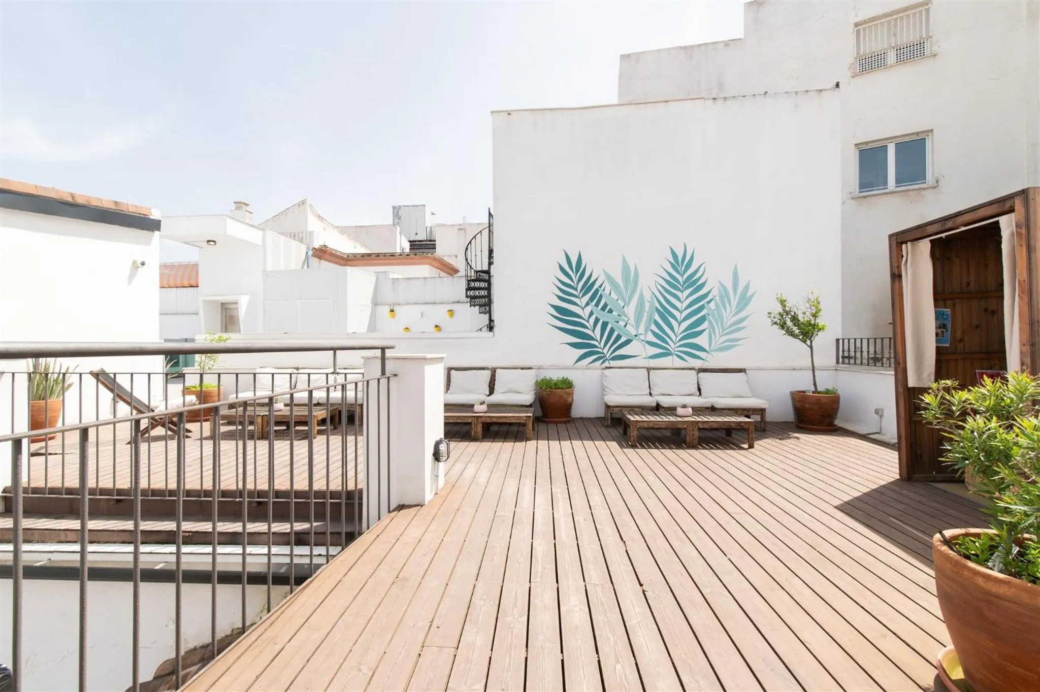 Balcony/Terrace in U-Sense For You Hostel Sevilla