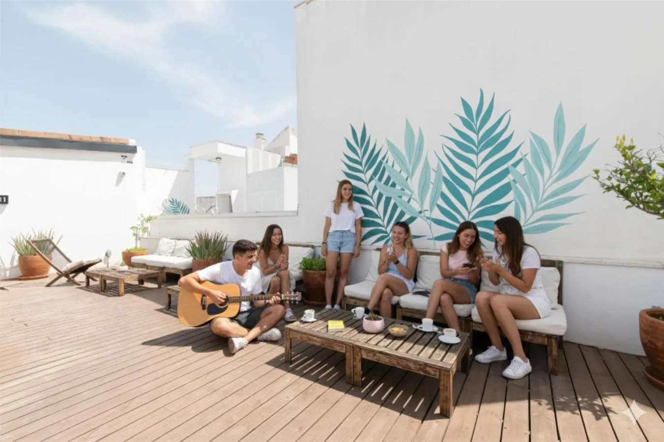 Balcony/Terrace in U-Sense For You Hostel Sevilla